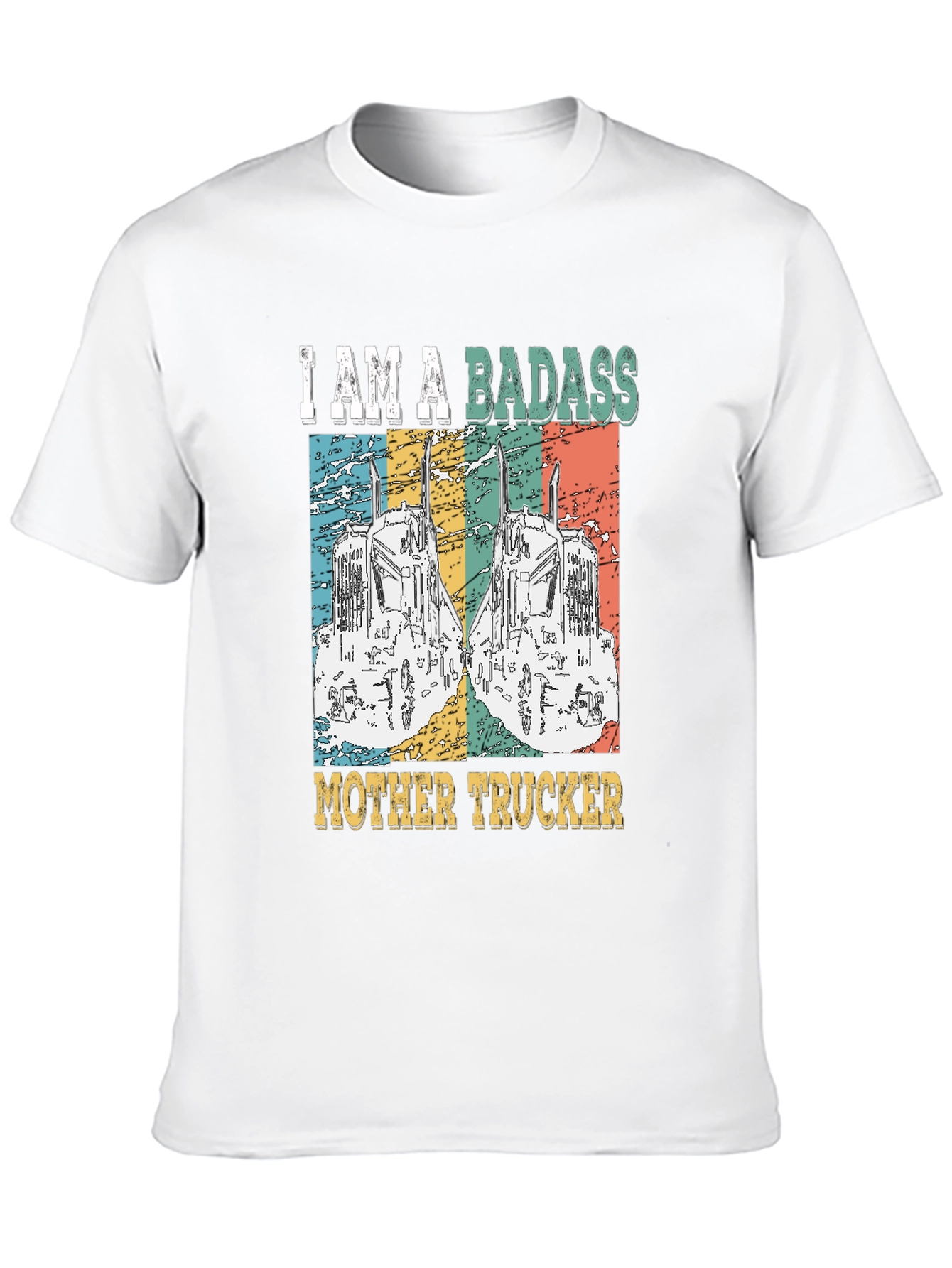 Badass Mother Trucker Graphic T-Shirt