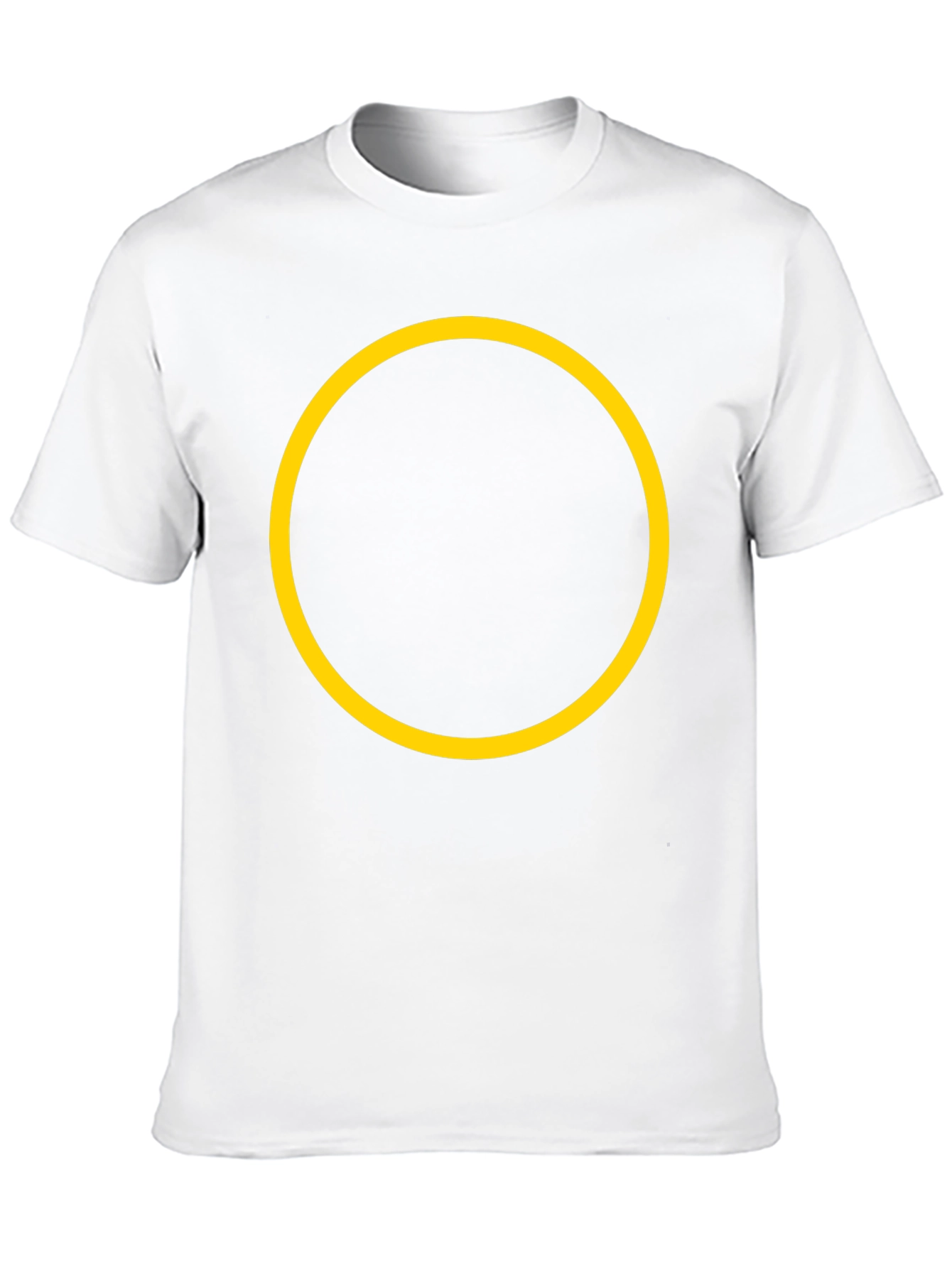 Black Tee with Yellow Circle Graphic