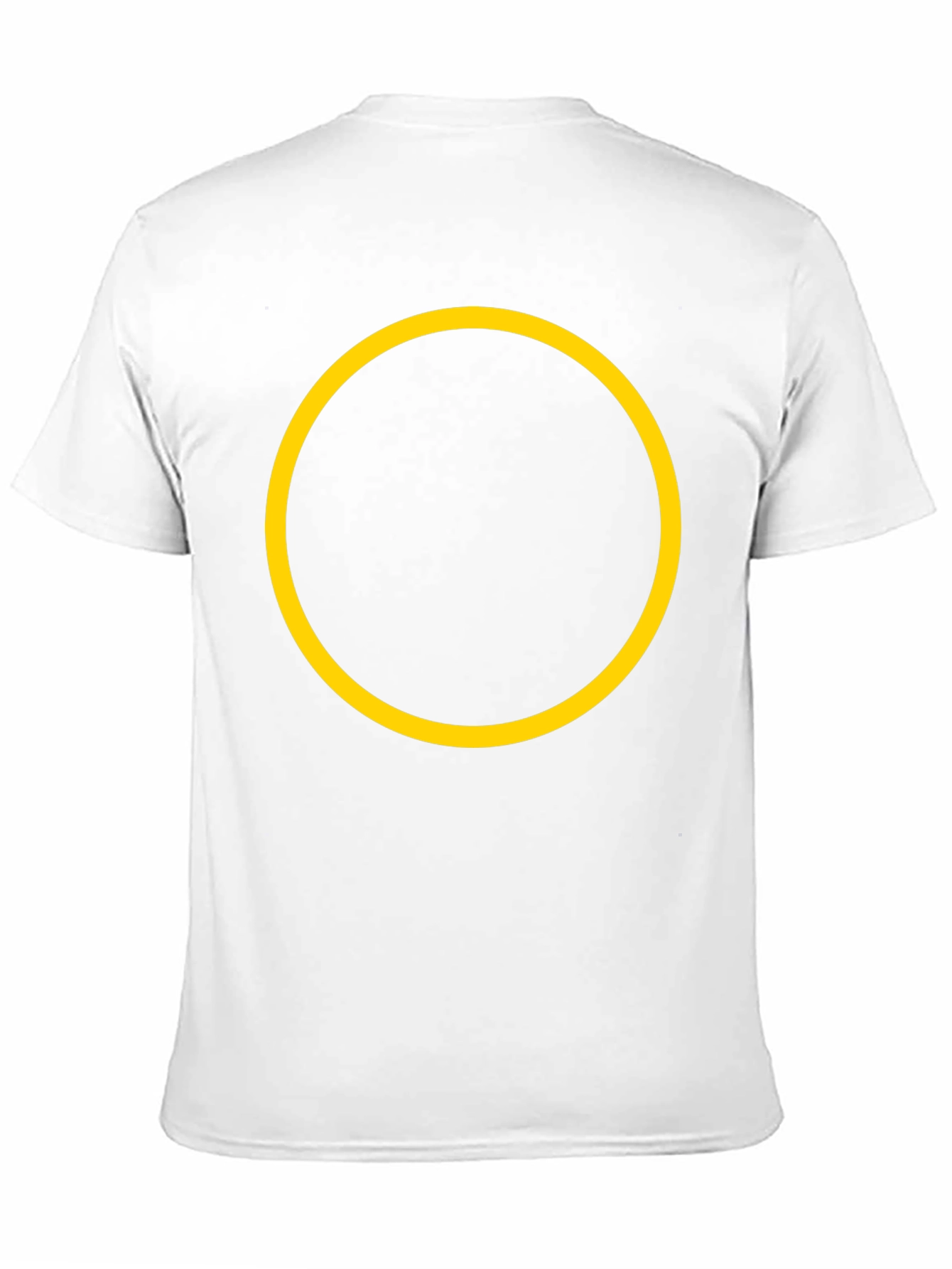Black Tee with Yellow Circle Graphic
