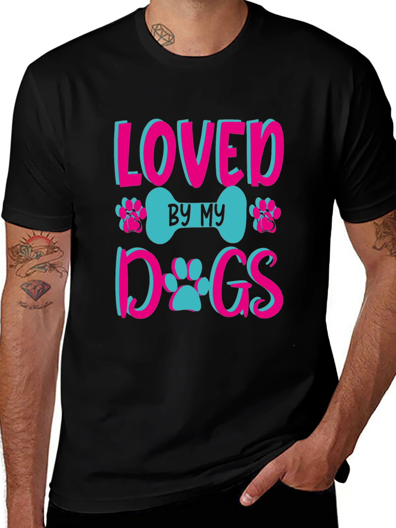 Loved By My Dogs Graphic Tee