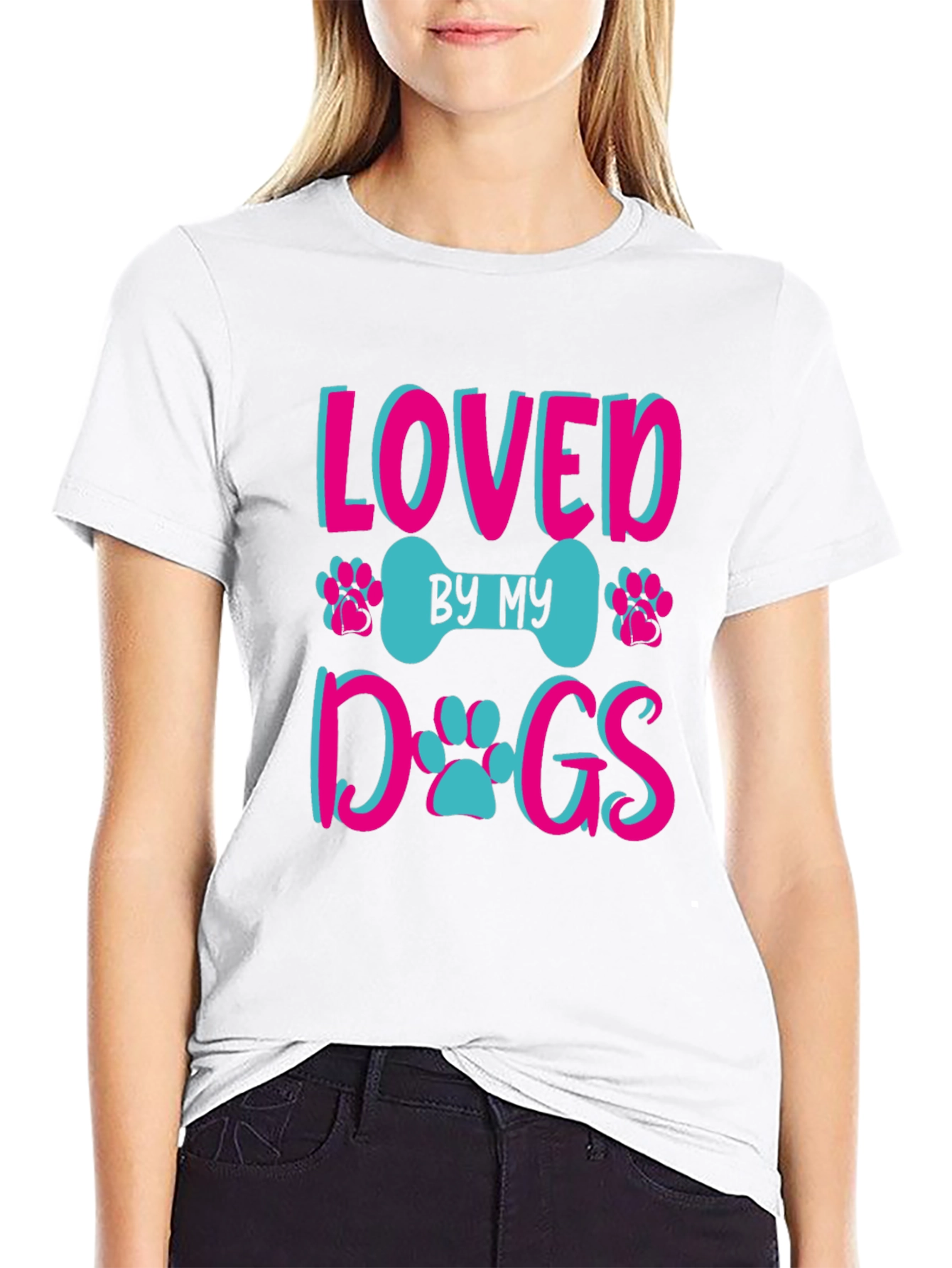 Loved By My Dogs Graphic Tee