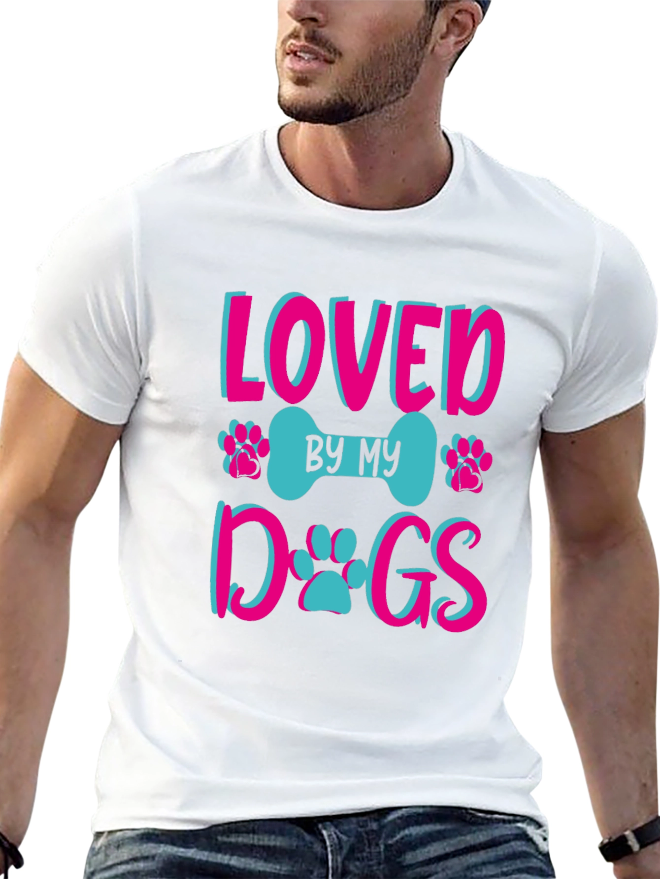 Loved By My Dogs Graphic Tee
