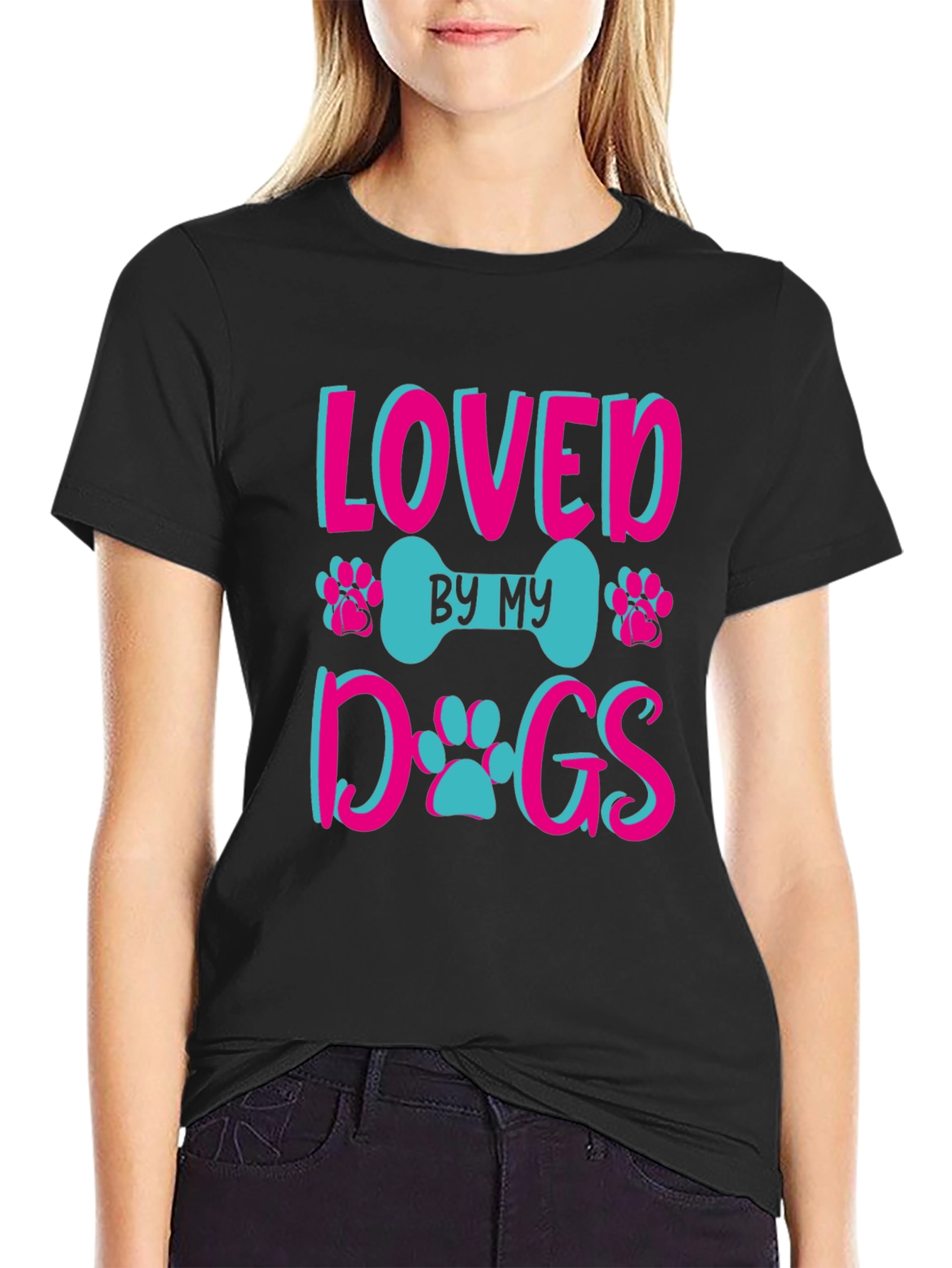 Loved By My Dogs Graphic Tee