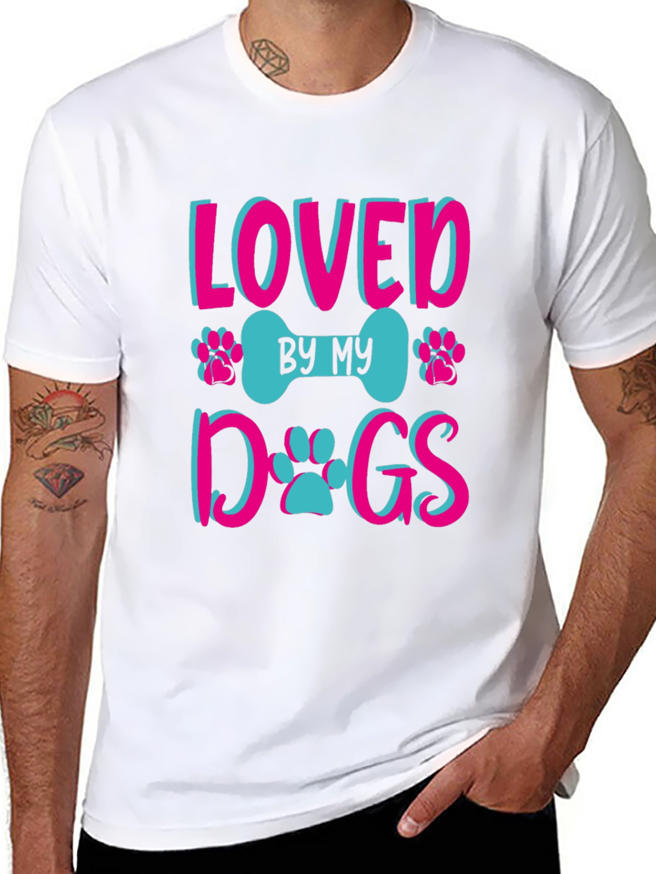 Loved By My Dogs Graphic Tee