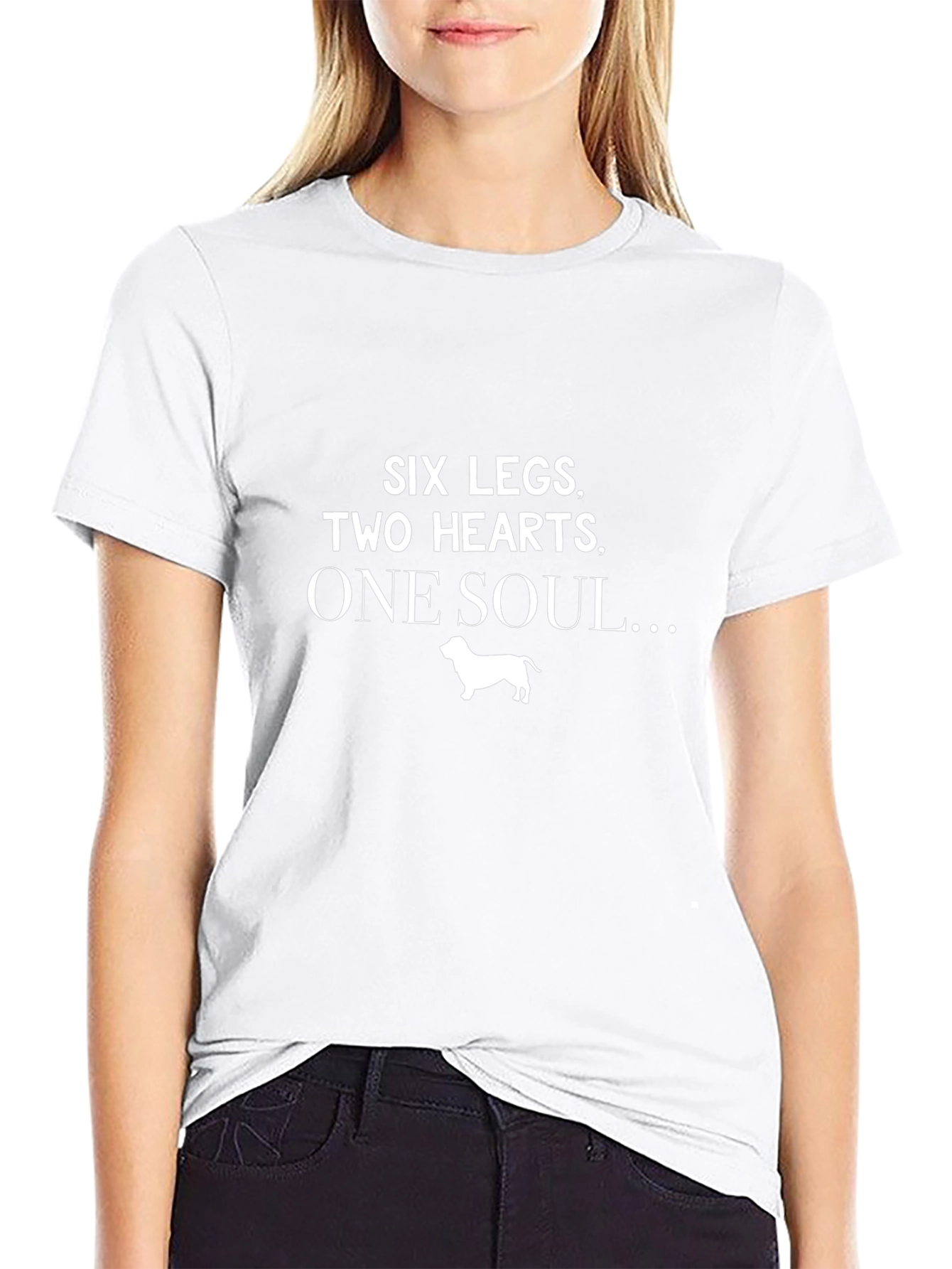 Six Legs Two Hearts One Soul Dog Lover T-Shirt