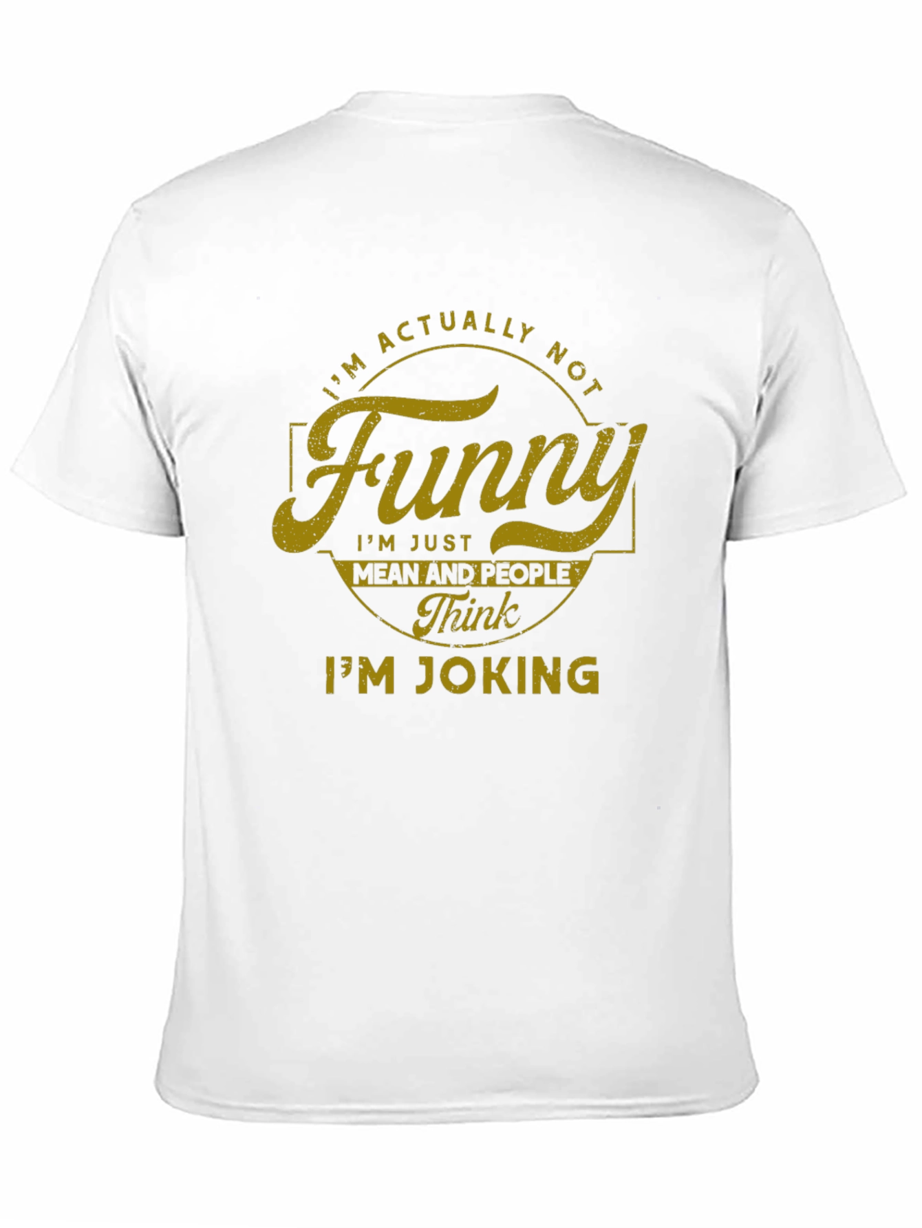 Funny? Sarcastic Graphic Tee - Black Cotton Blend T-Shirt