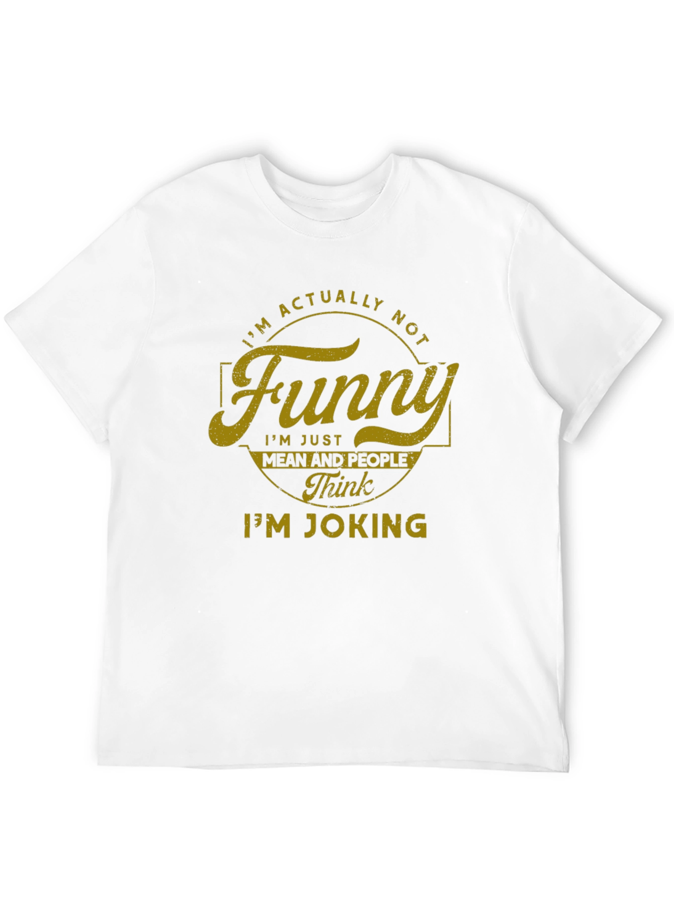 Funny? Sarcastic Graphic Tee - Black Cotton Blend T-Shirt