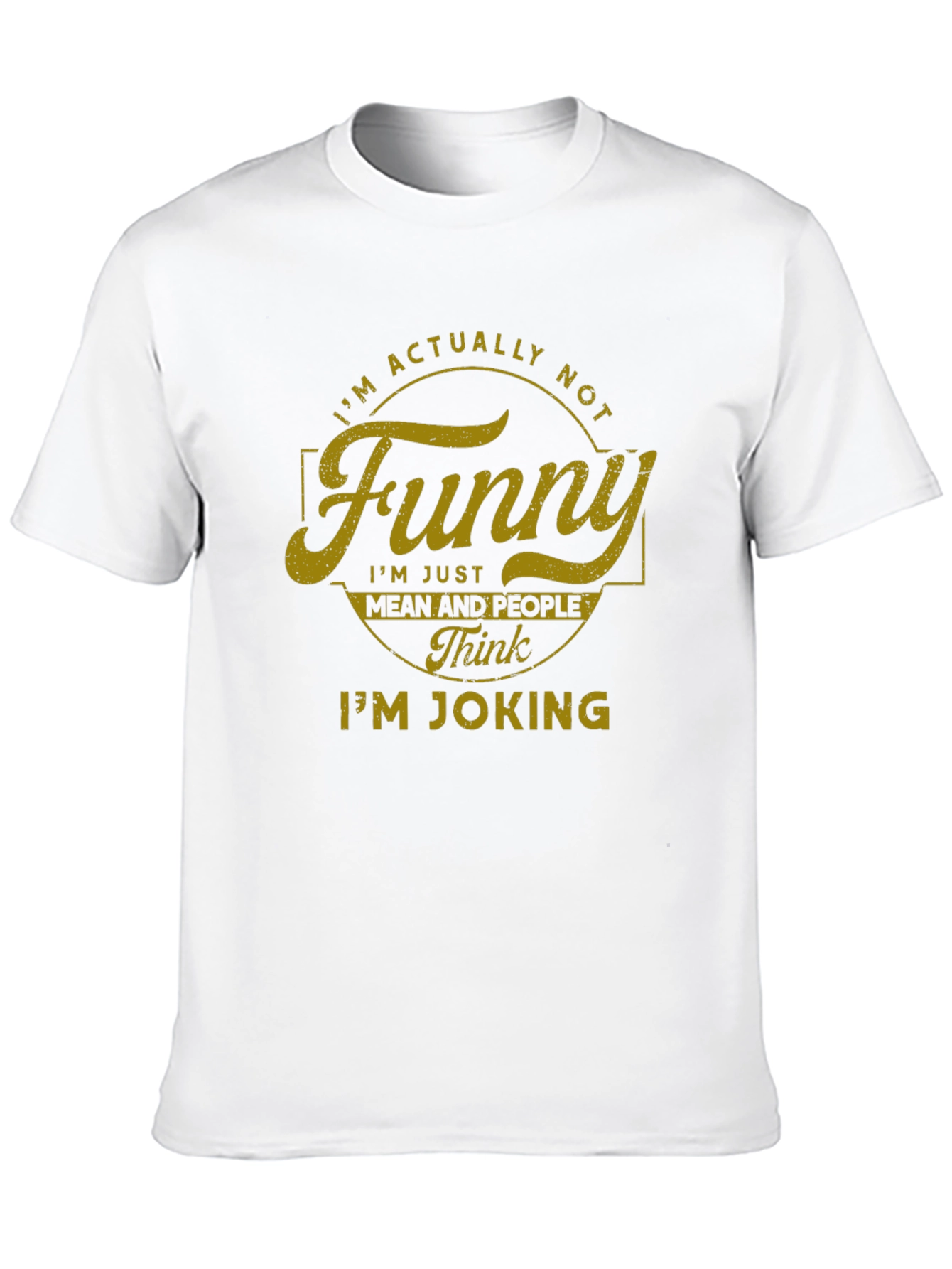 Funny? Sarcastic Graphic Tee - Black Cotton Blend T-Shirt