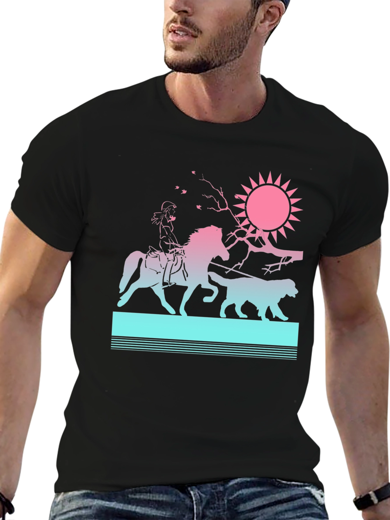 Retro Sunset Ride T-Shirt