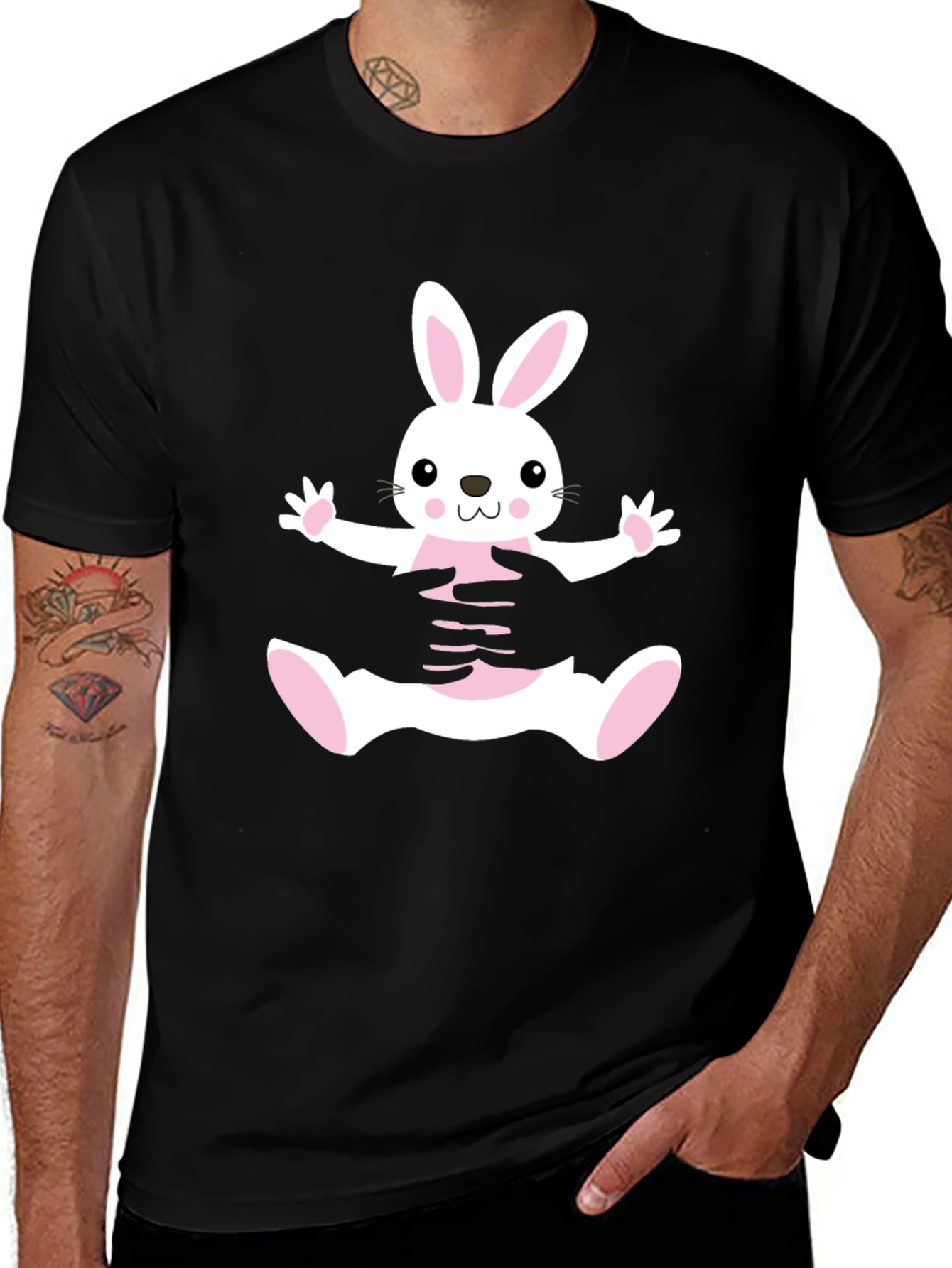 Bunny Hug Black T-Shirt