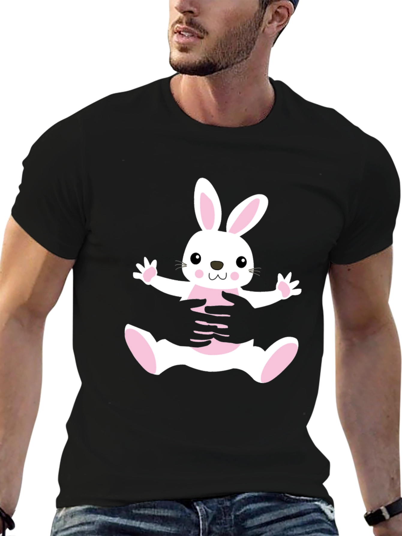 Bunny Hug Black T-Shirt