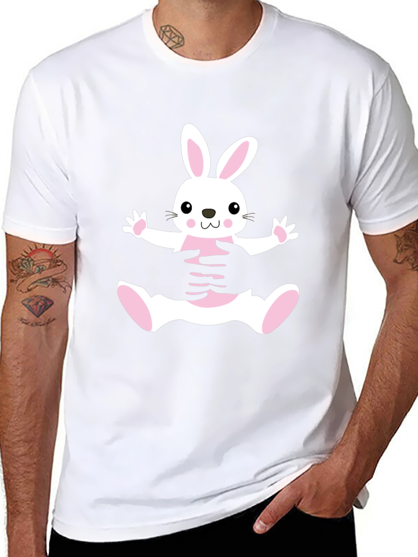 Bunny Hug Black T-Shirt
