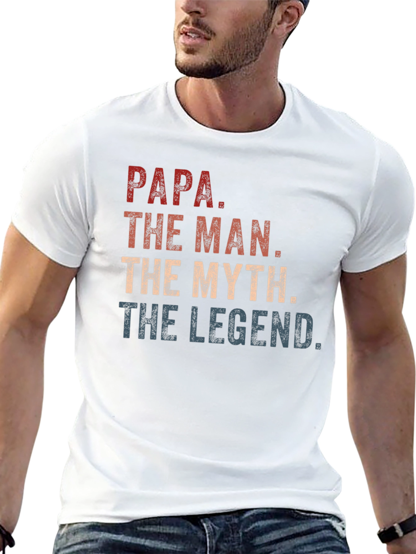 Papa The Man The Myth The Legend Graphic Tee