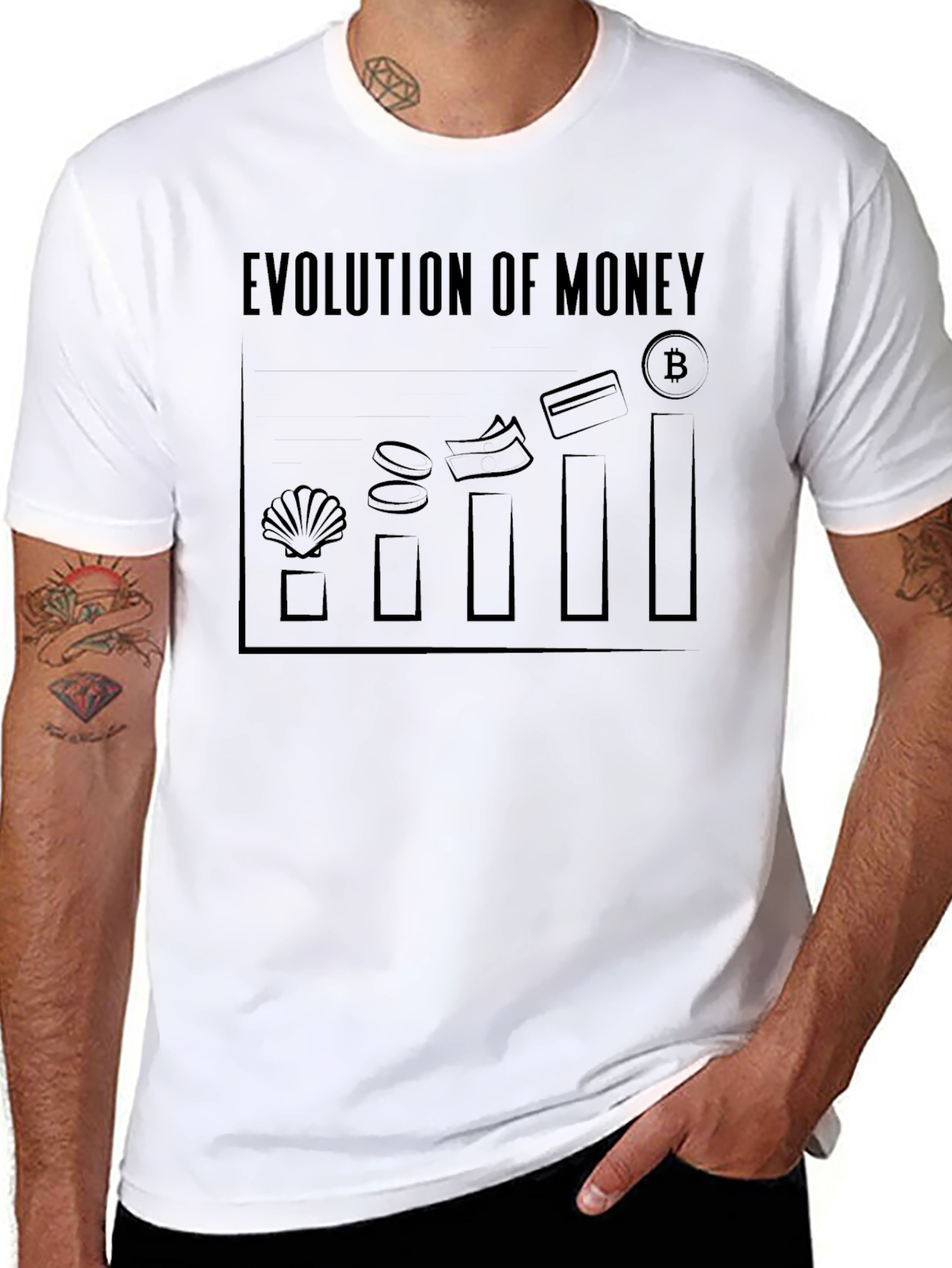 Evolution of Money Graphic T-Shirt
