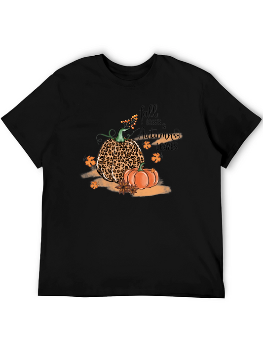 Fall Breeze Autumn Leaves Graphic T-Shirt