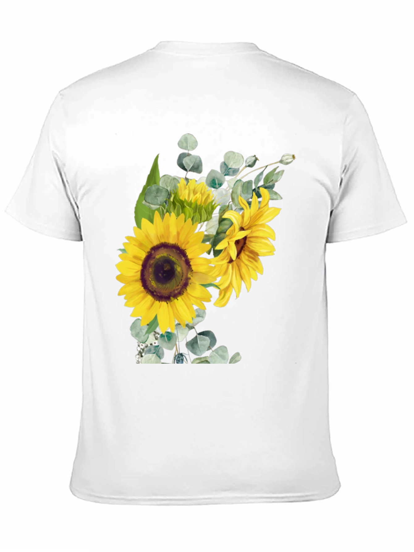 Sunflower Bouquet Graphic Tee - Black