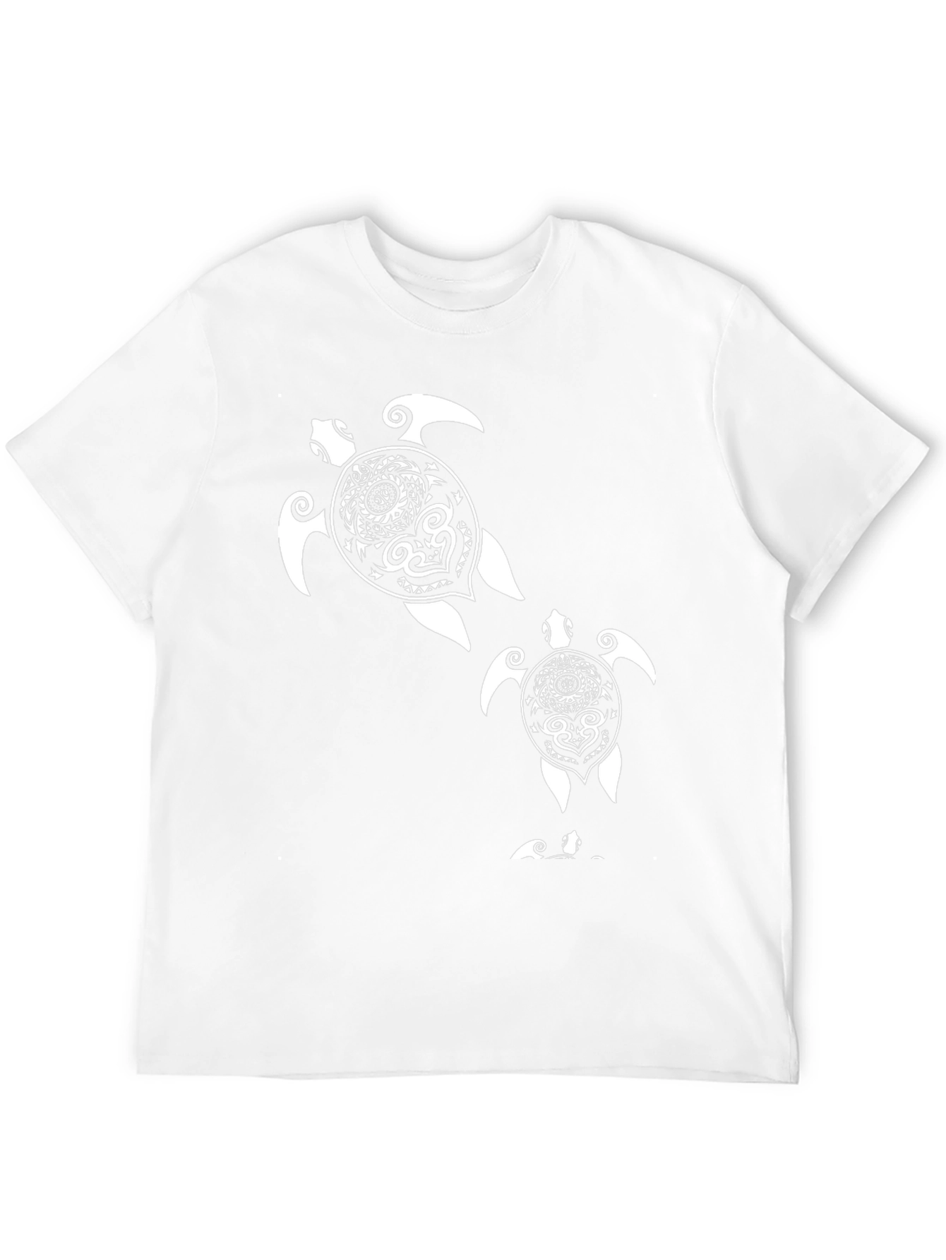 Turtle Graphic Tee - Black Cotton T-Shirt