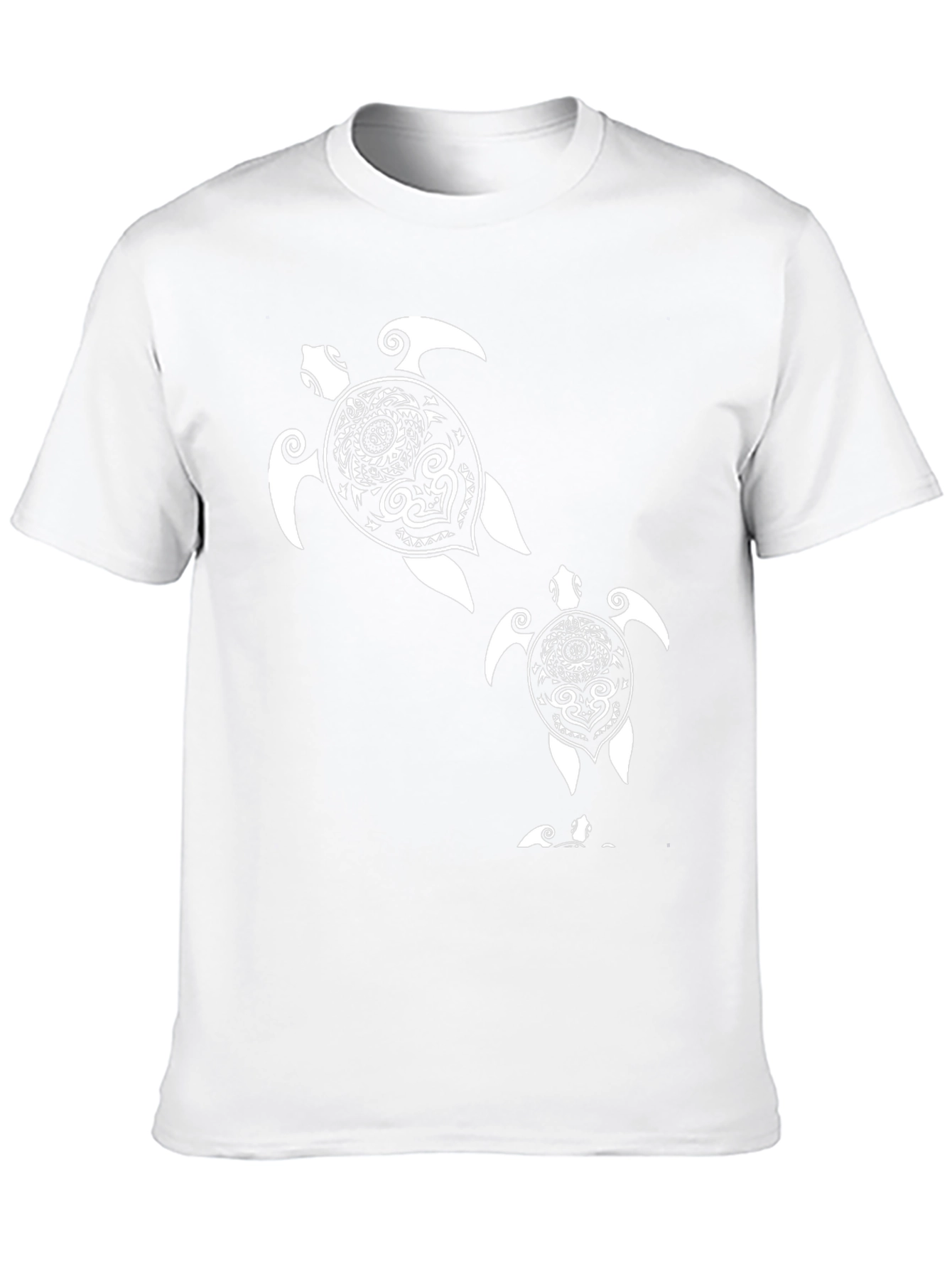 Turtle Graphic Tee - Black Cotton T-Shirt