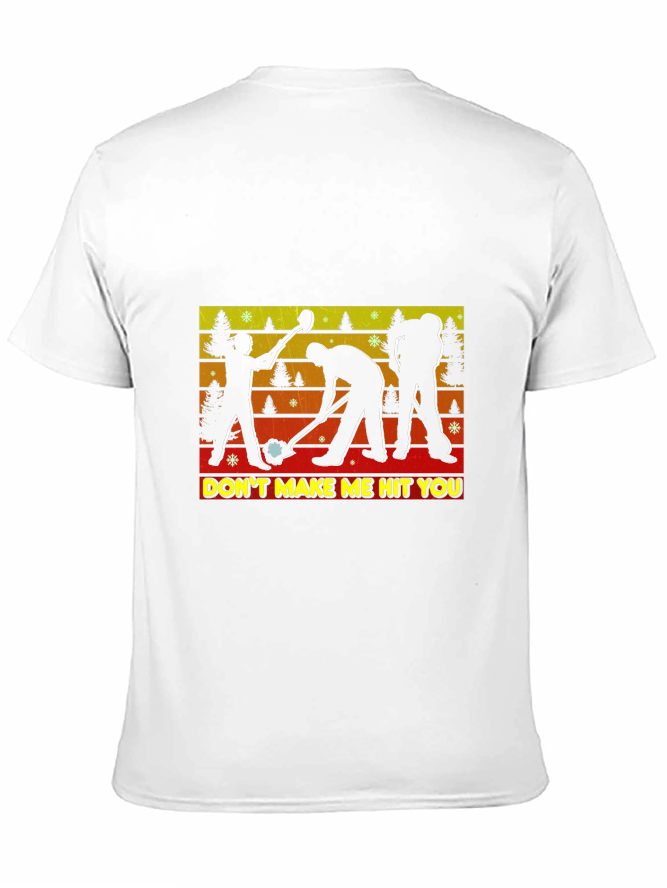 Dont Make Me Hit You Curling T-Shirt
