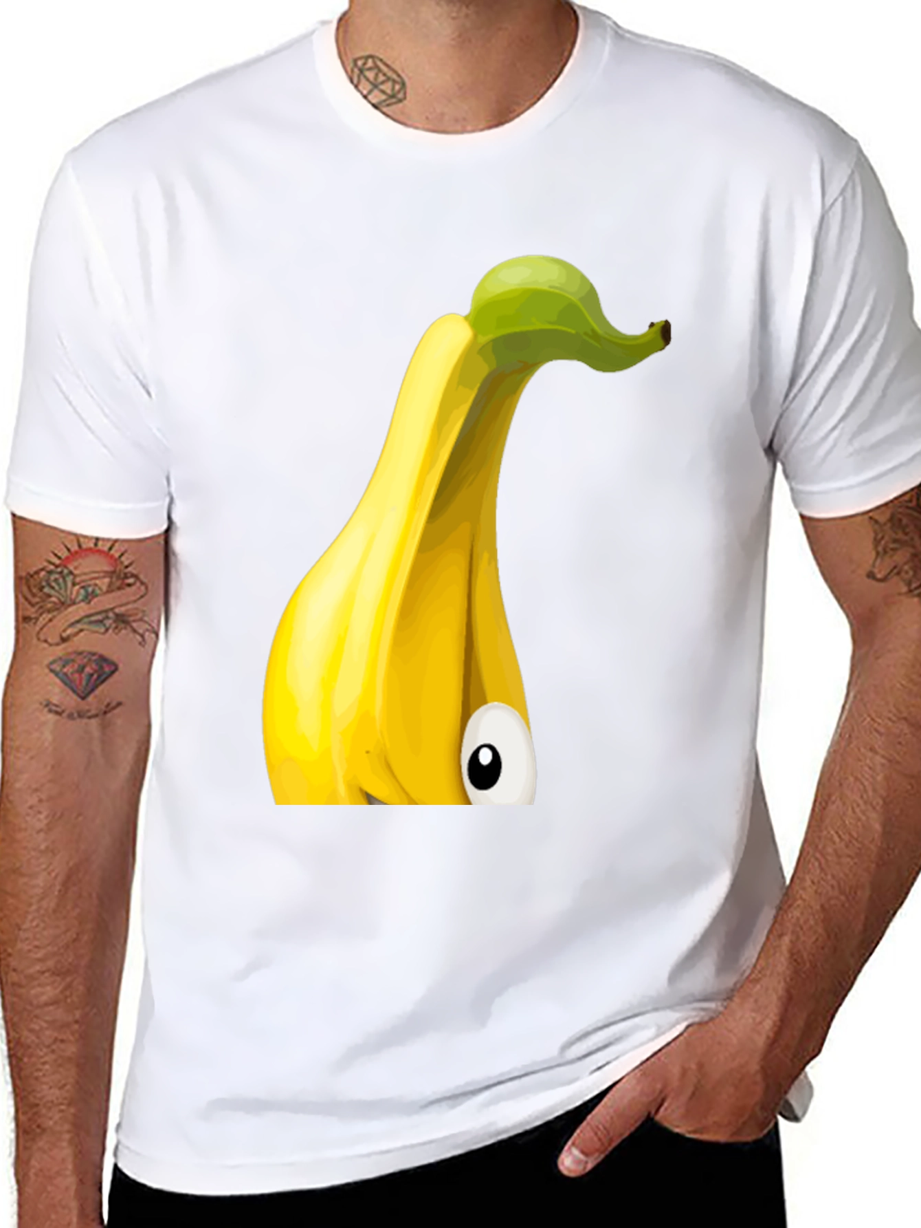 Funny Banana Cartoon Graphic T-Shirt