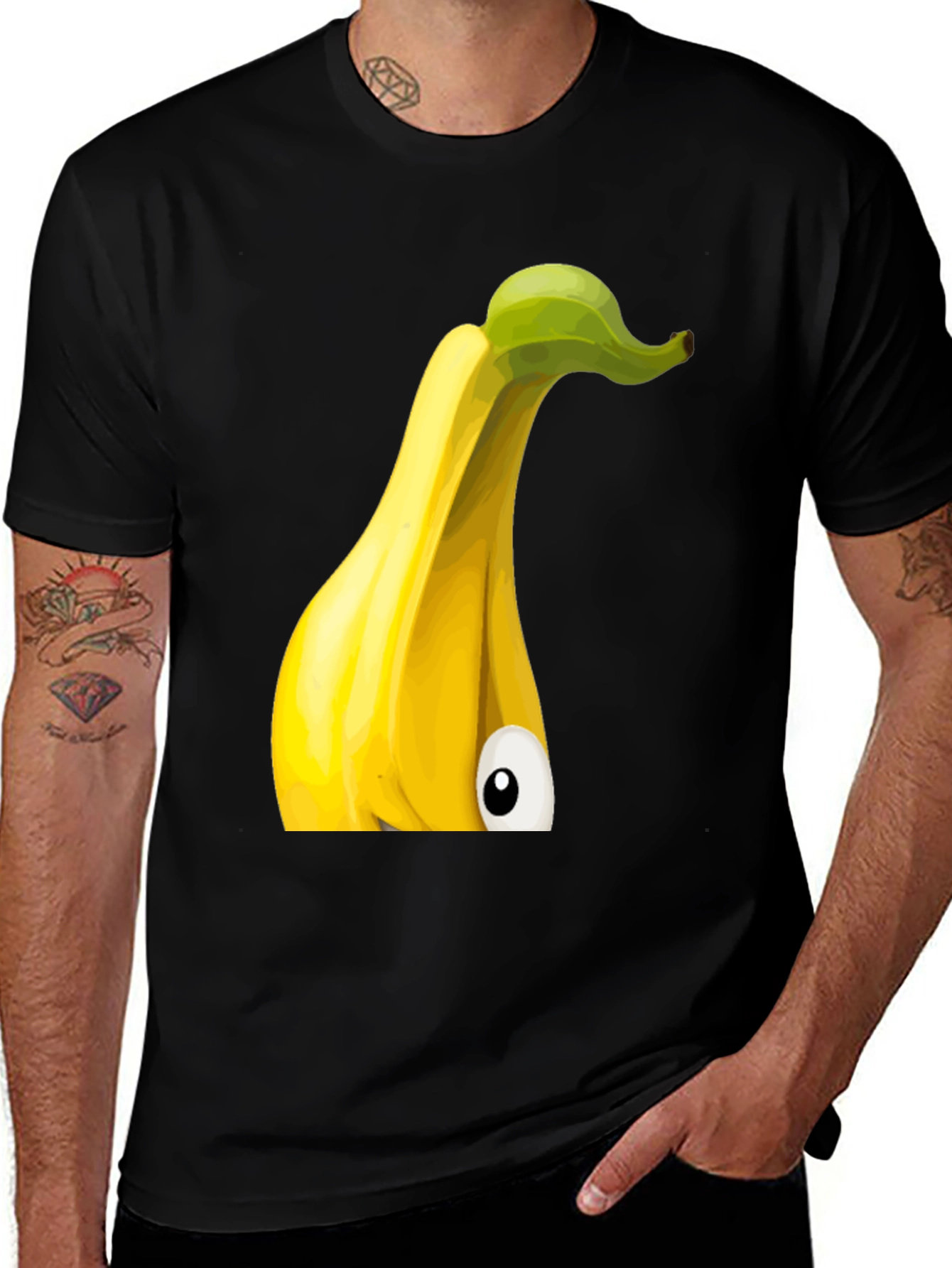 Funny Banana Cartoon Graphic T-Shirt