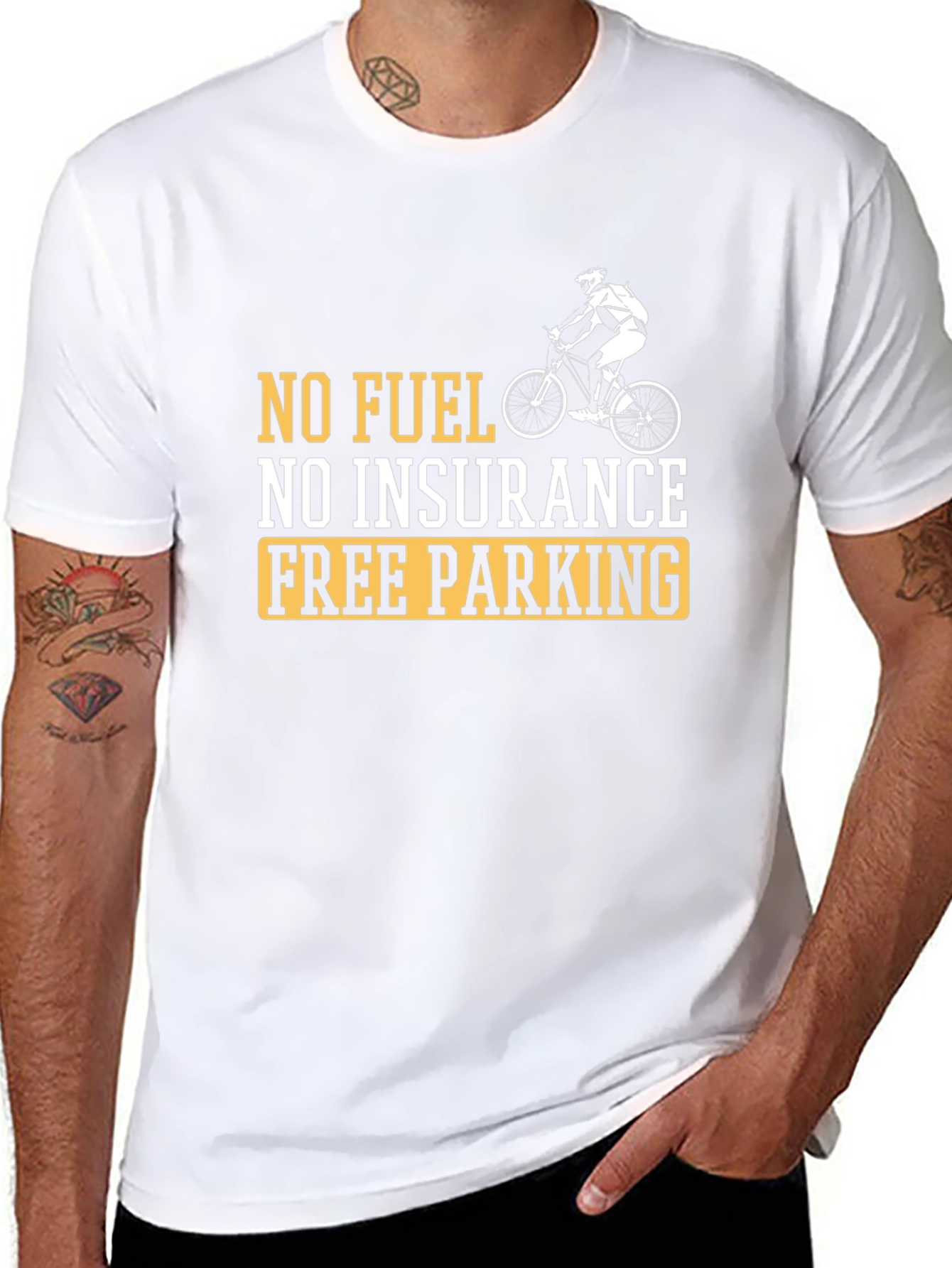 No Fuel No Insurance Free Parking T-Shirt