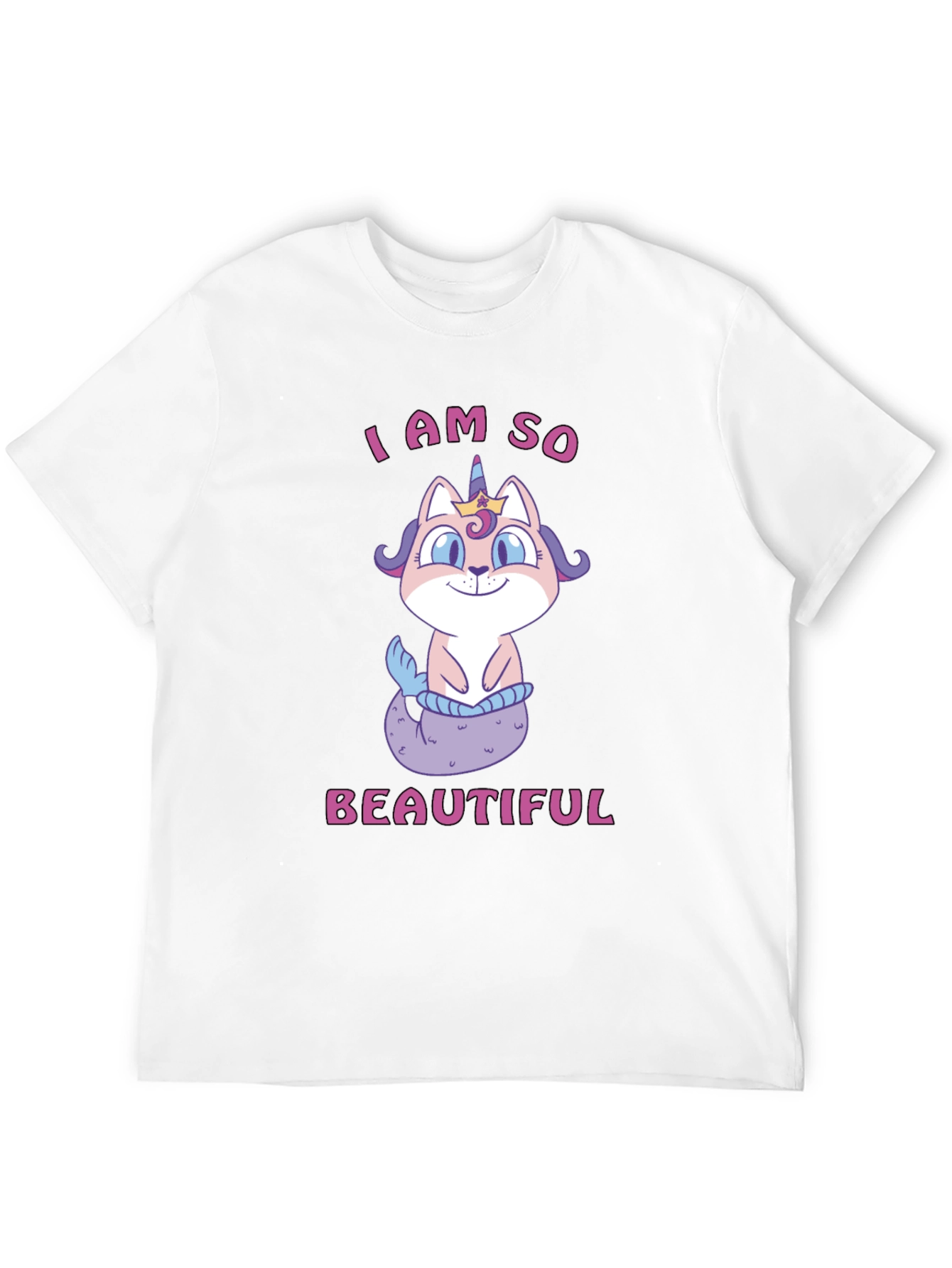 Cute Cat Mermaid Unicorn T-Shirt