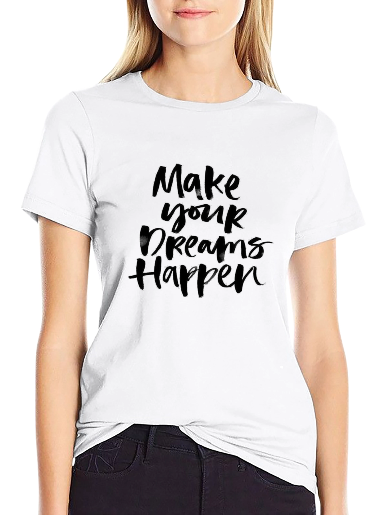 Make Your Dreams Happen Black T-Shirt