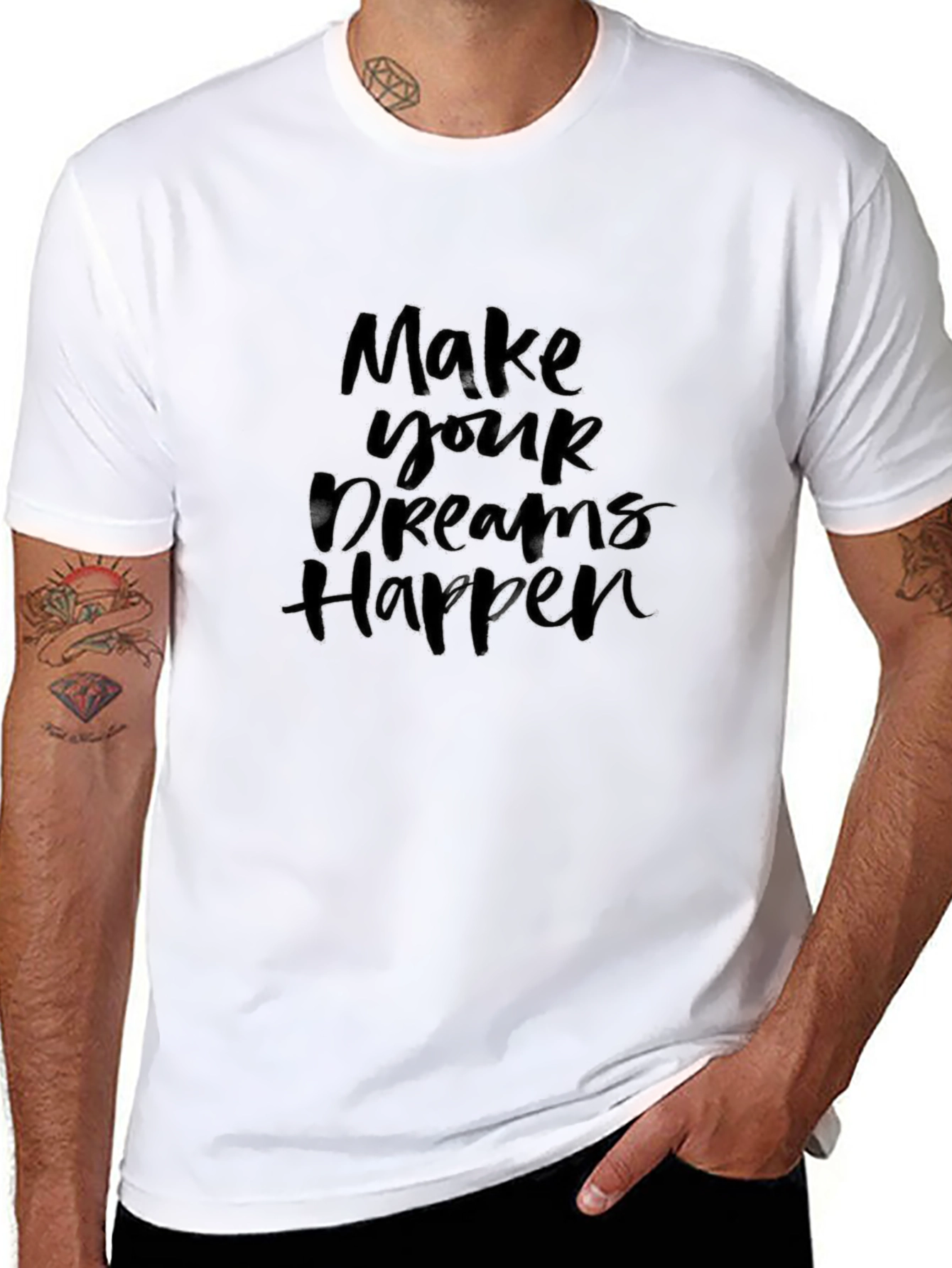Make Your Dreams Happen Black T-Shirt