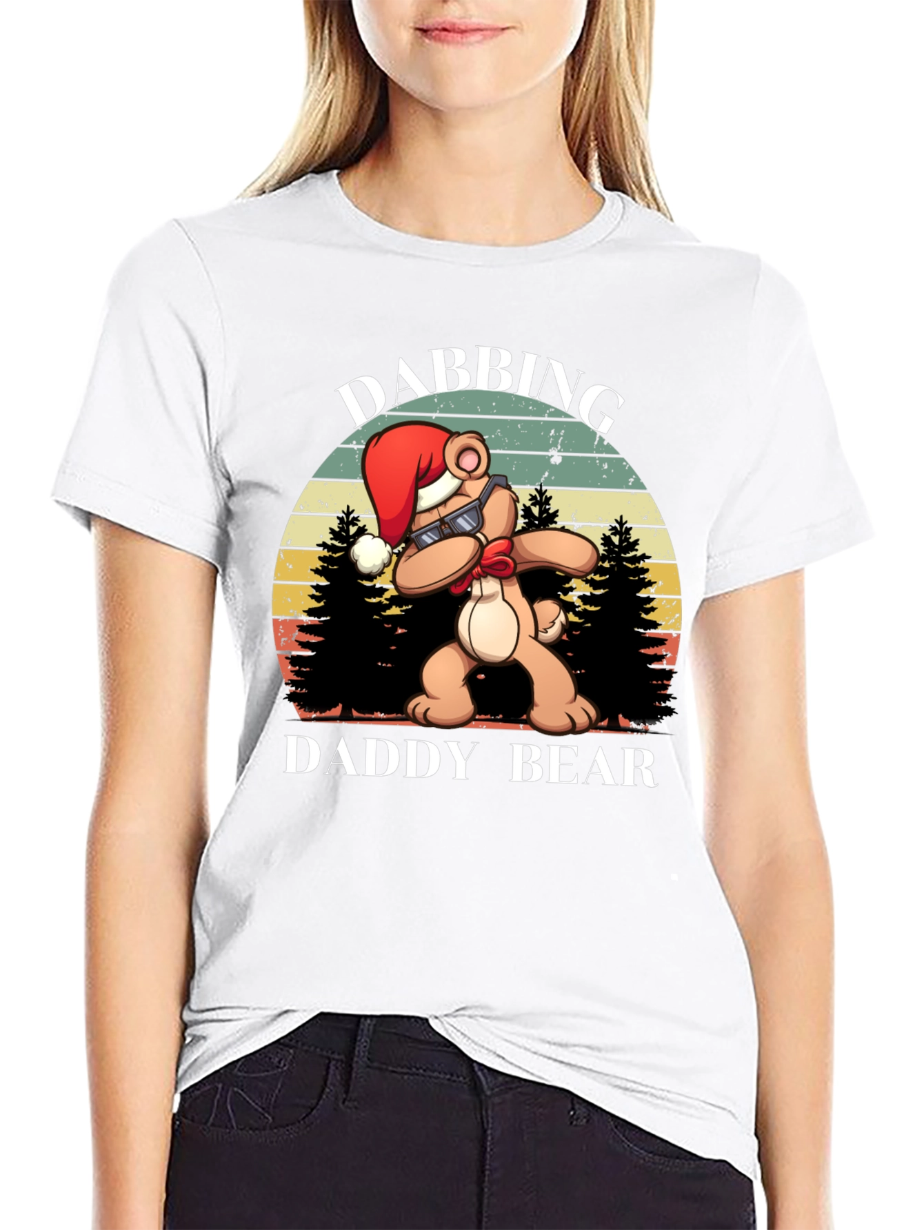 Dabbing Daddy Bear Christmas T-Shirt