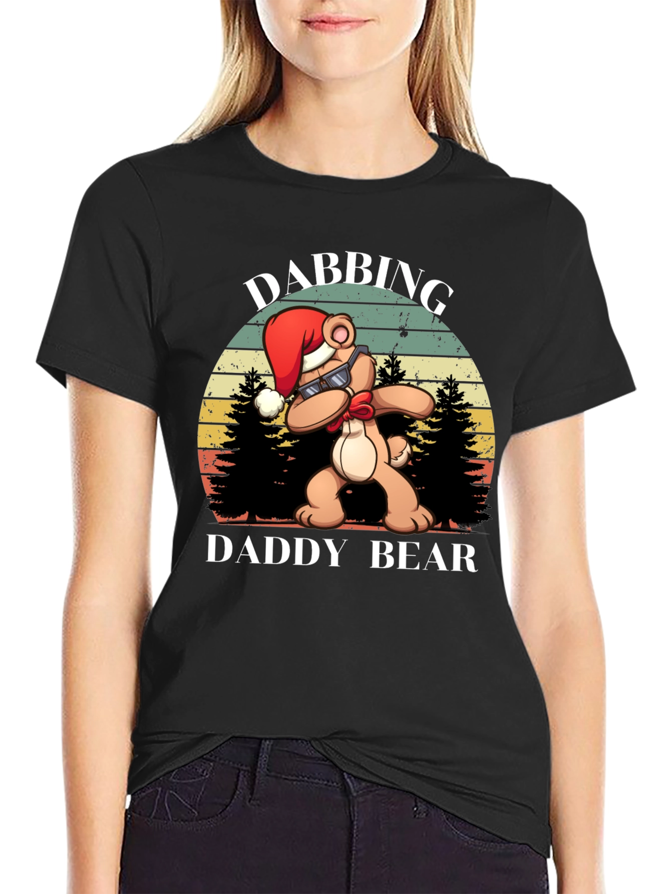 Dabbing Daddy Bear Christmas T-Shirt