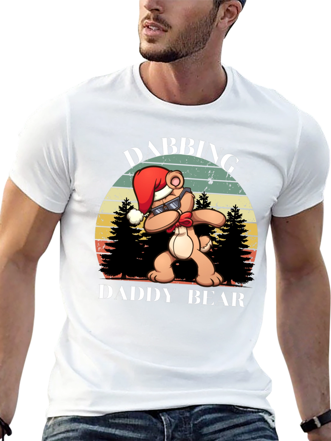 Dabbing Daddy Bear Christmas T-Shirt