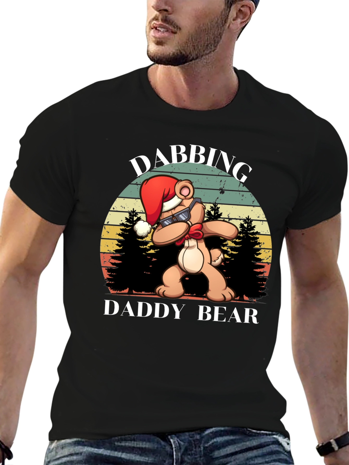 Dabbing Daddy Bear Christmas T-Shirt