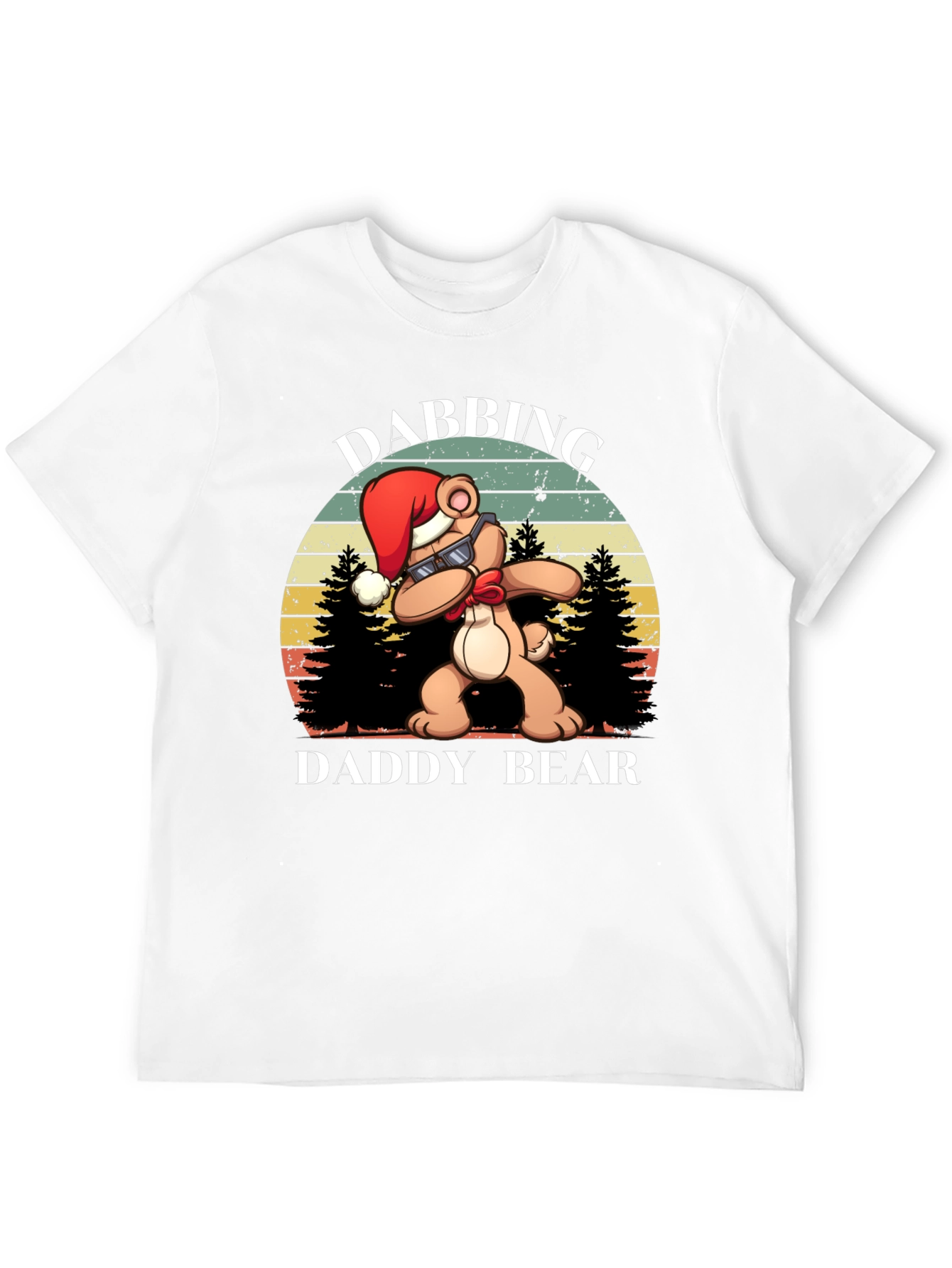 Dabbing Daddy Bear Christmas T-Shirt
