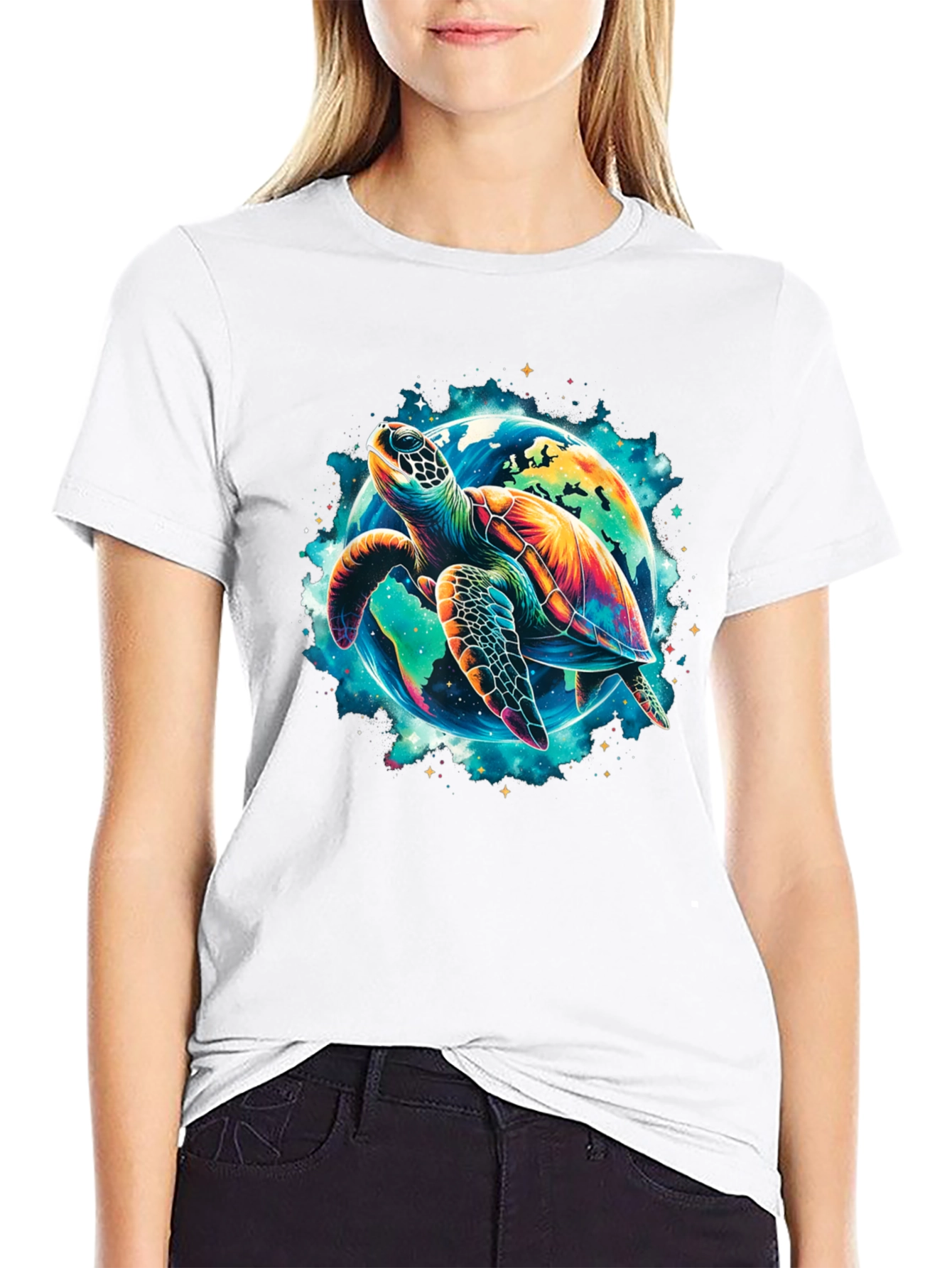 Turtle Planet Graphic Tee - Save the Earth