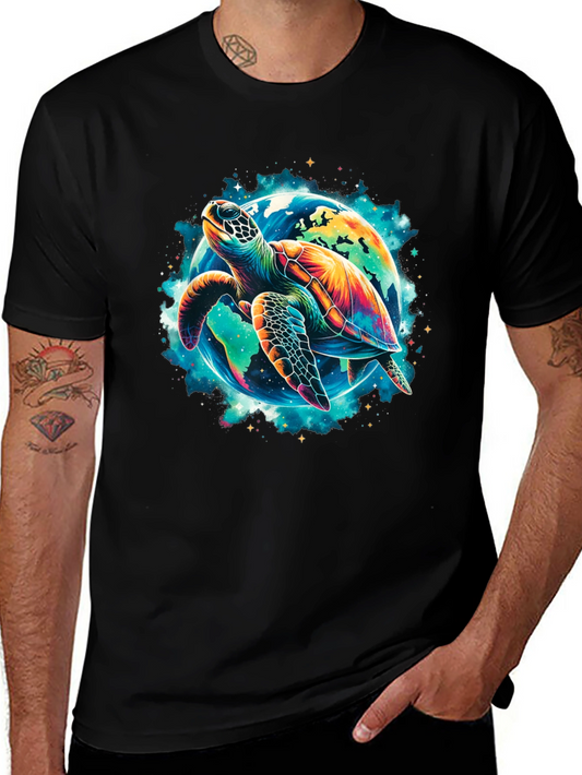 Turtle Planet Graphic Tee - Save the Earth