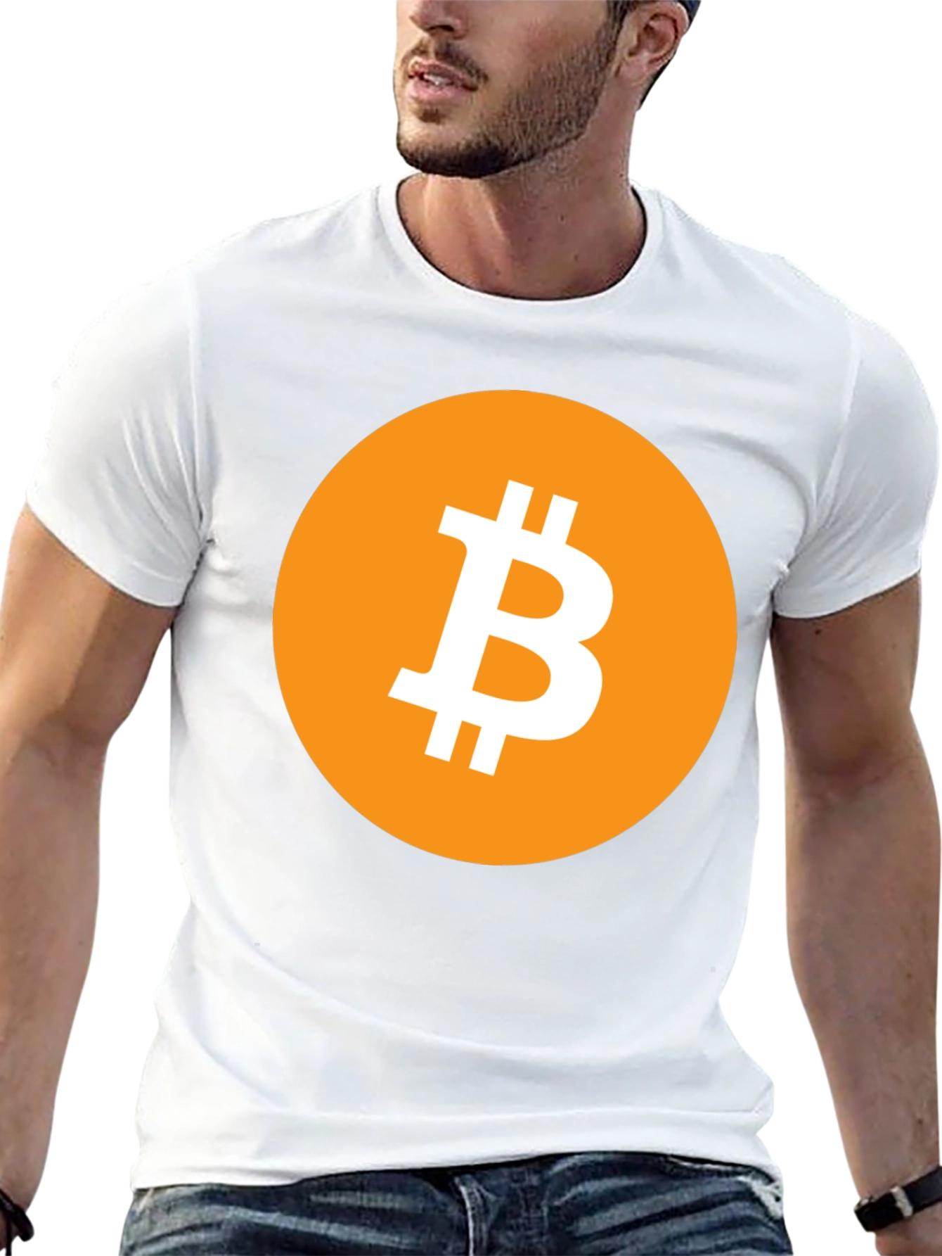 Bitcoin Logo Graphic Tee - Black