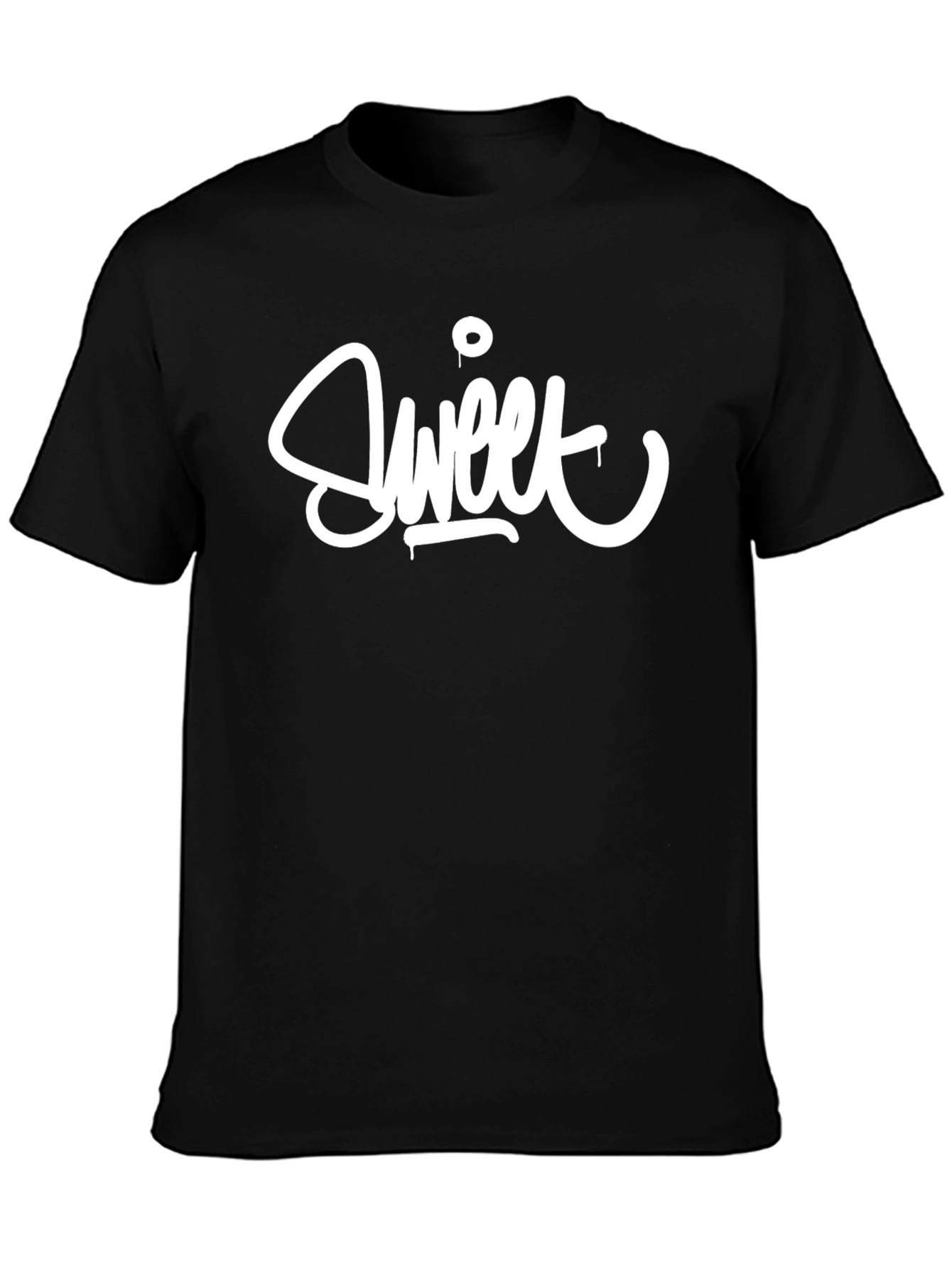 Sweet Graphic T-Shirt - Black Stylish Mens Tee