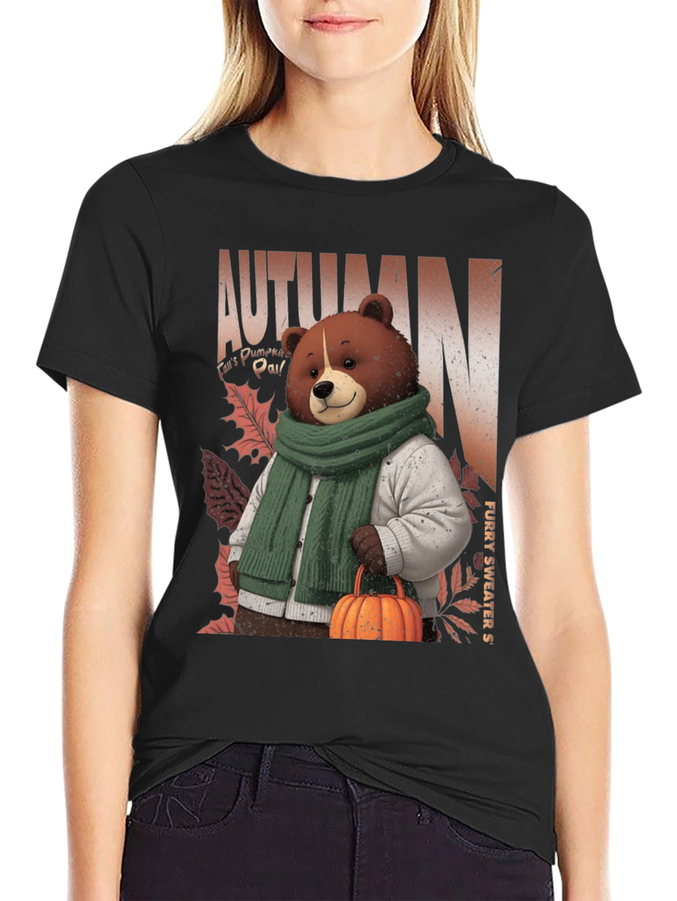 Autumn Bear T-Shirt - Cozy Fall Vibes
