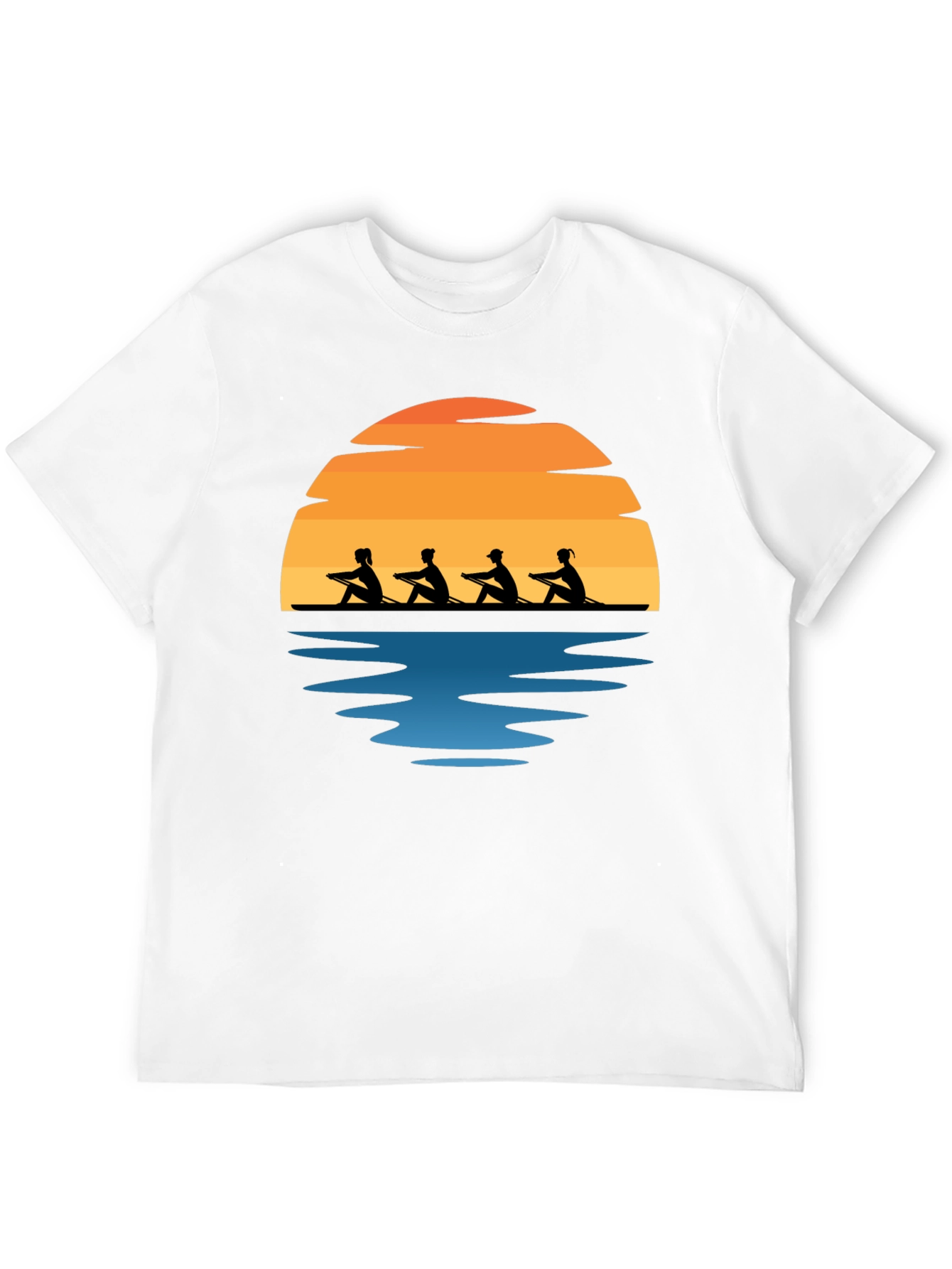 Rowing Team Sunset Graphic Tee