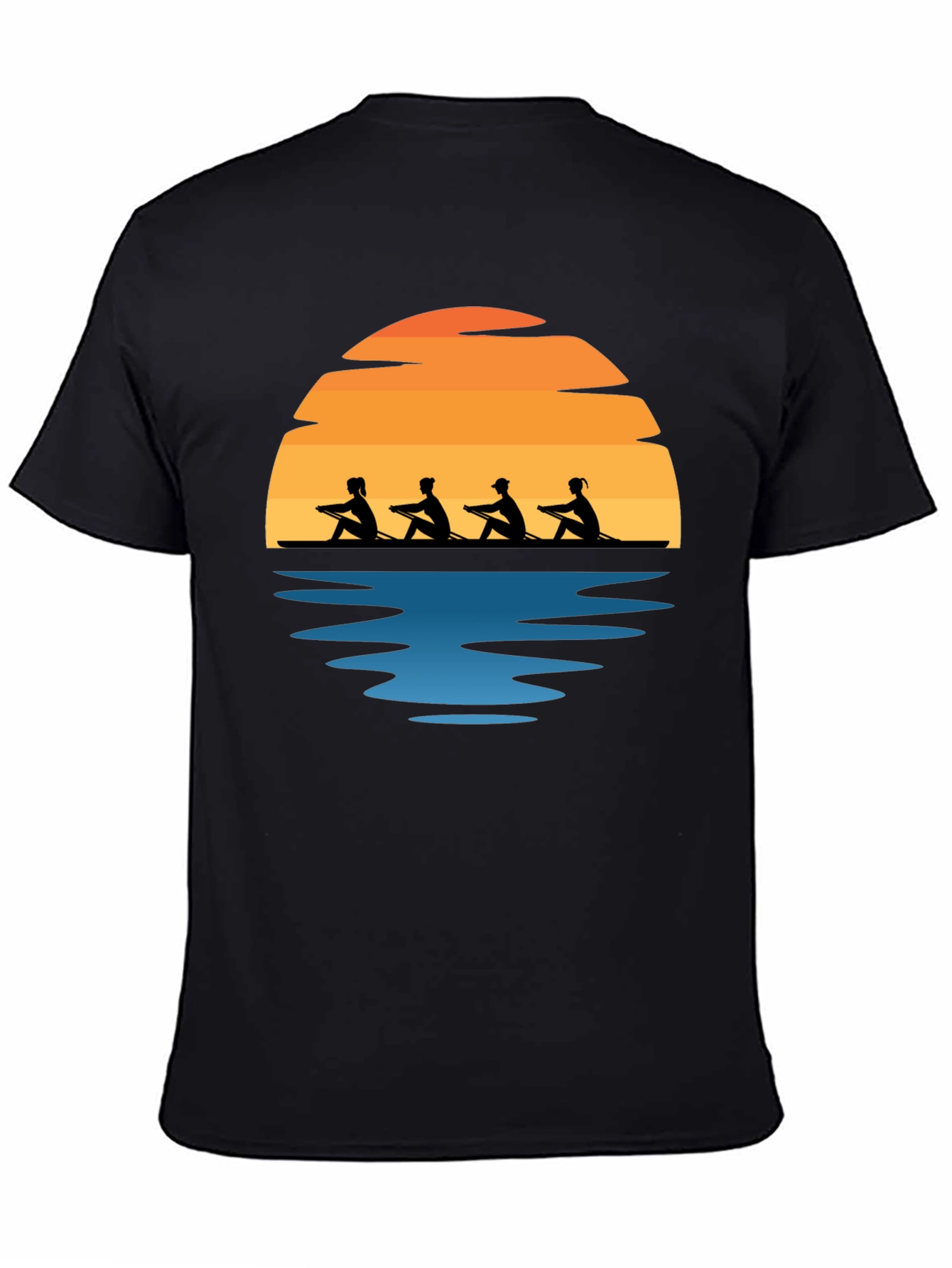 Rowing Team Sunset Graphic Tee