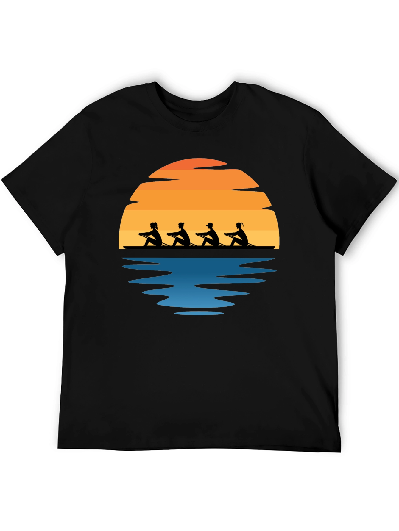 Rowing Team Sunset Graphic Tee