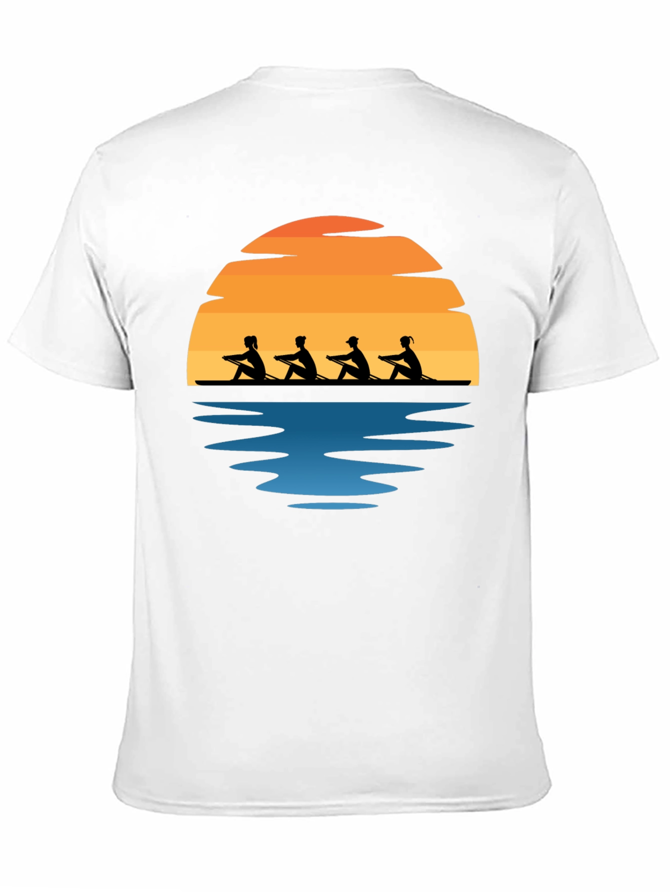 Rowing Team Sunset Graphic Tee