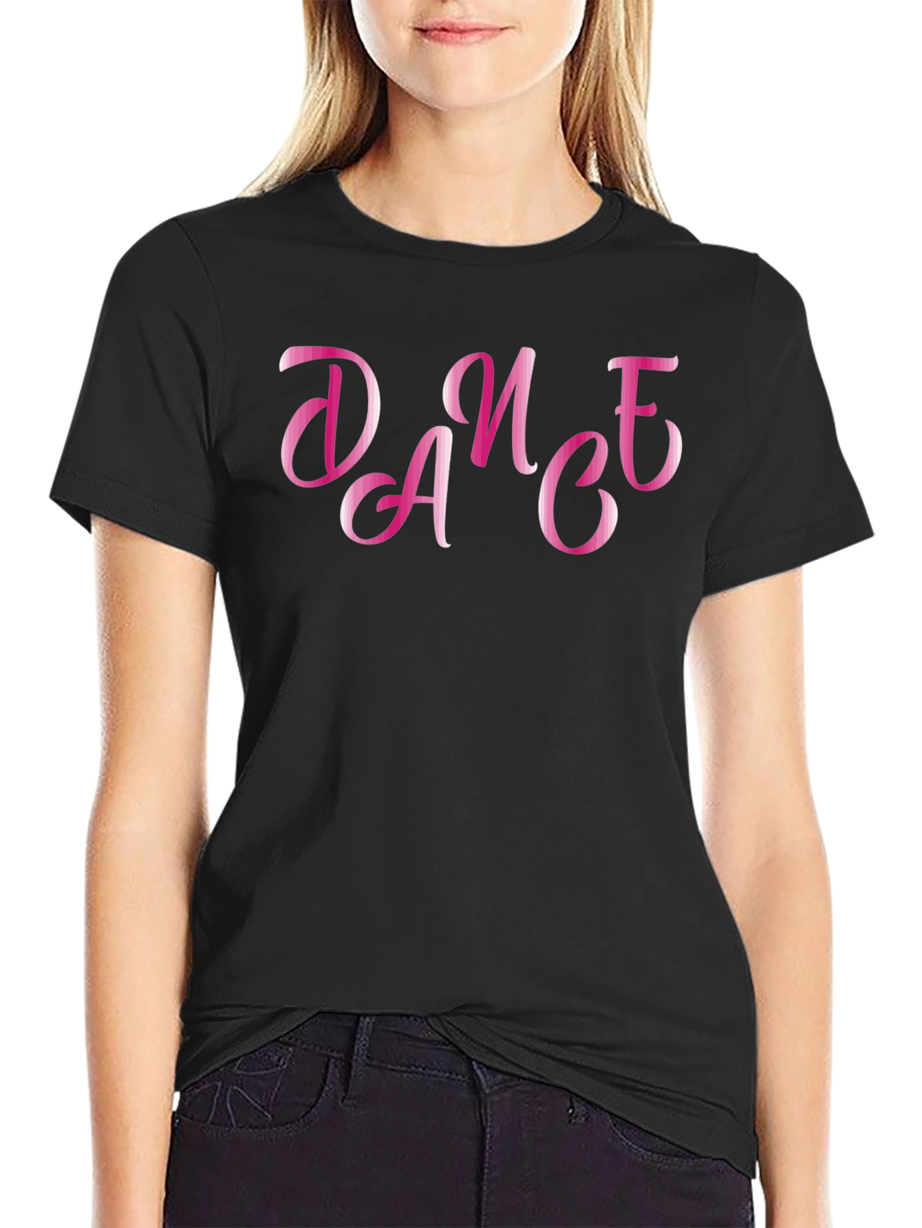 Dance Graphic Tee - Stylish Black T-Shirt
