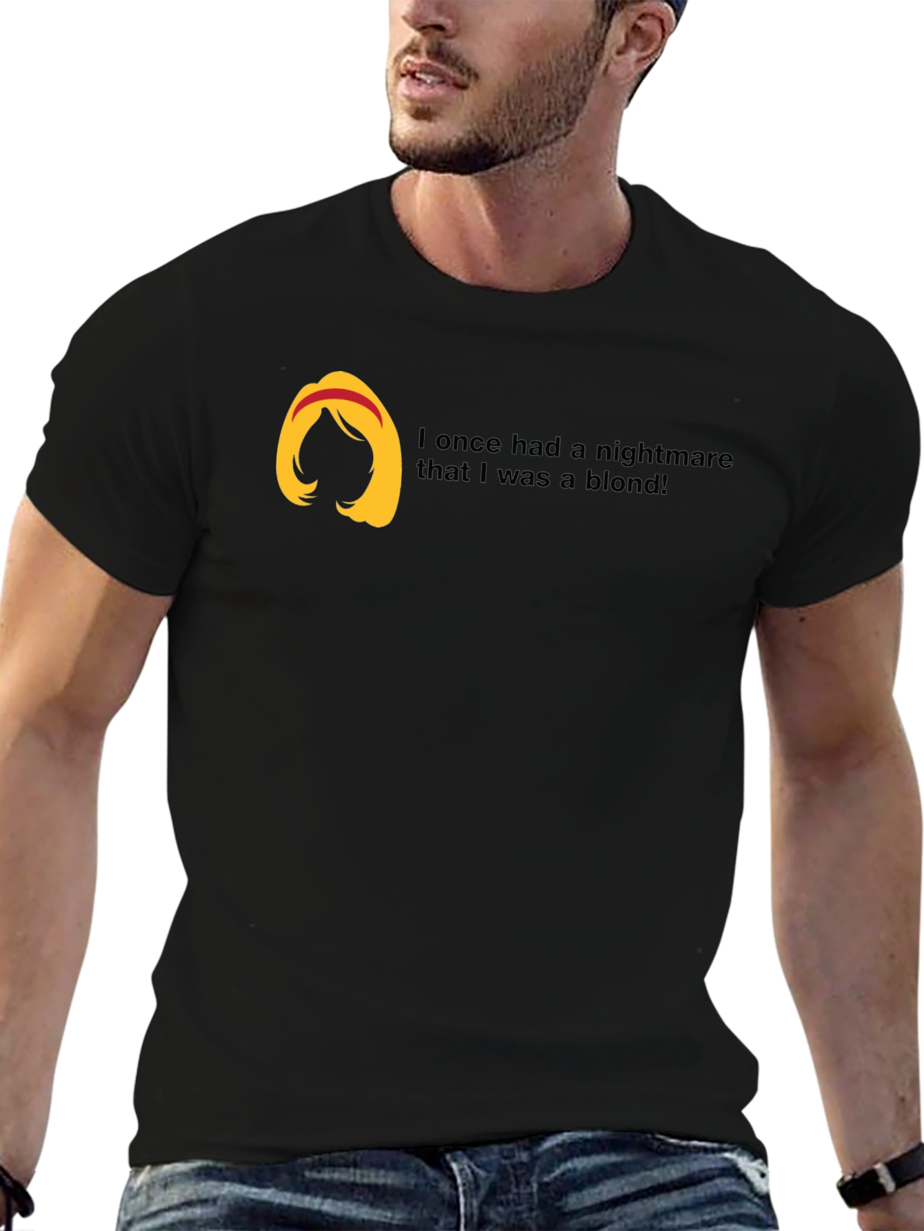 Brunette Nightmare T-Shirt Funny Hair Tee