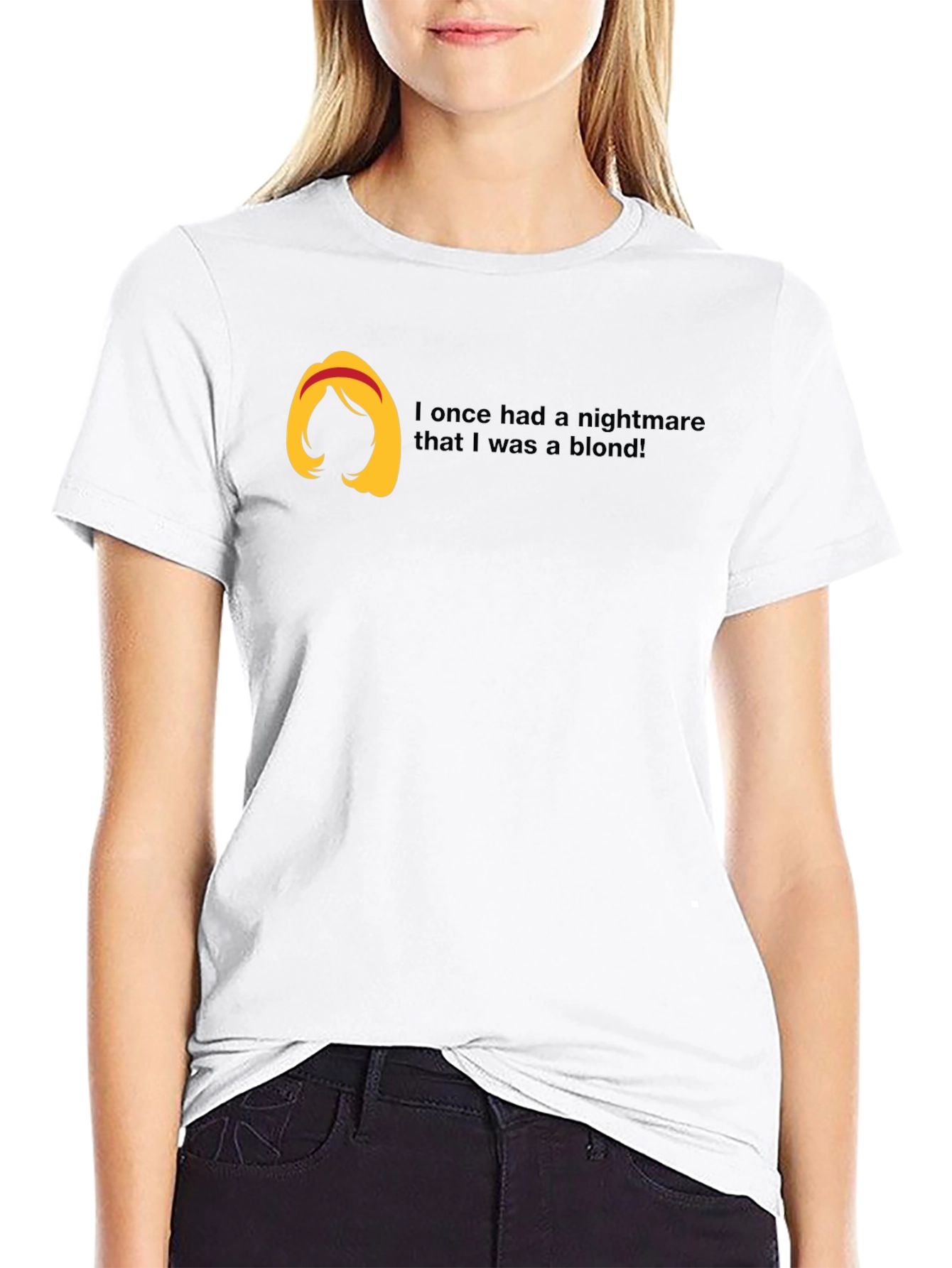Brunette Nightmare T-Shirt Funny Hair Tee