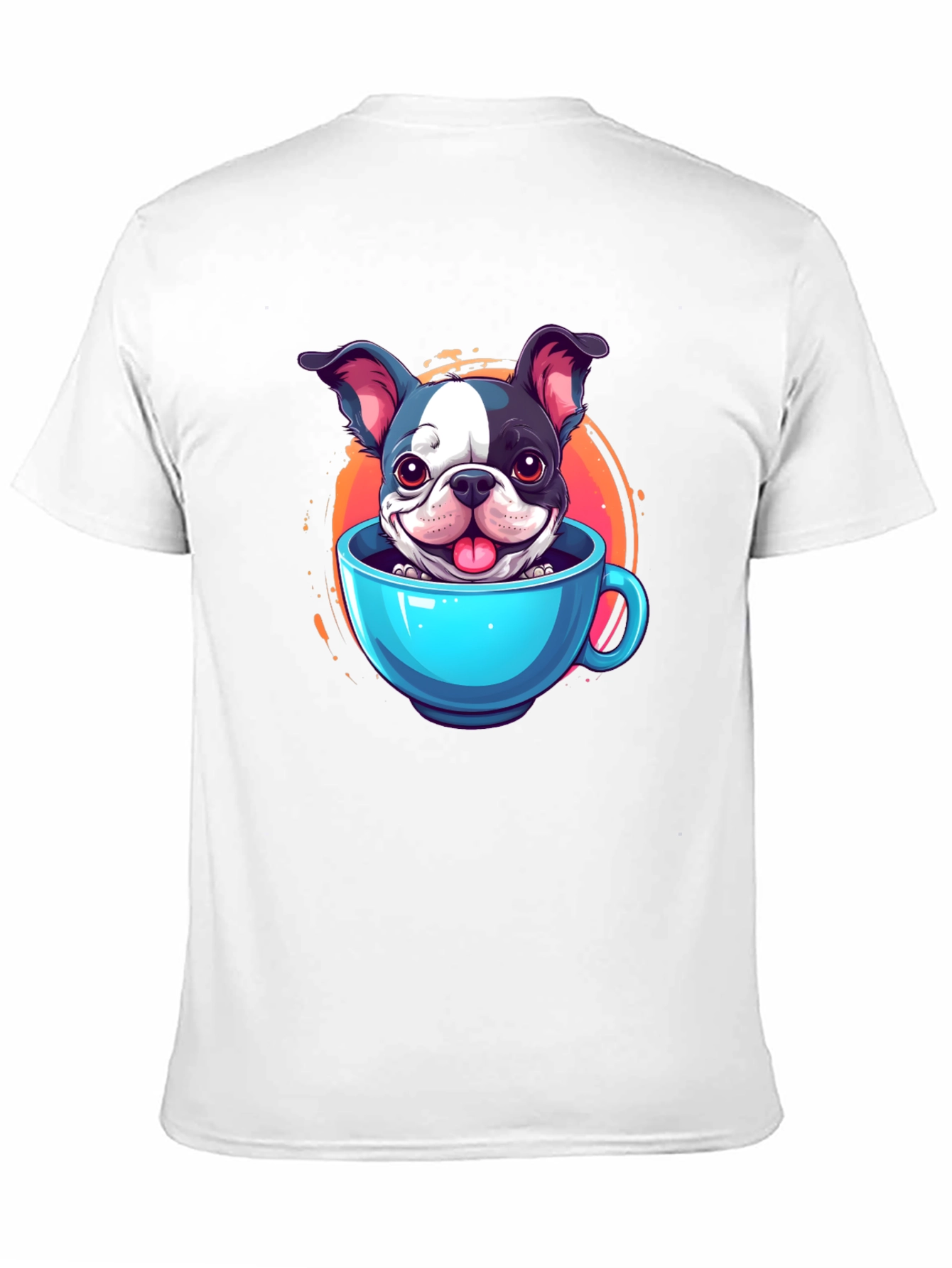 Cute Dog in a Cup Graphic Tee