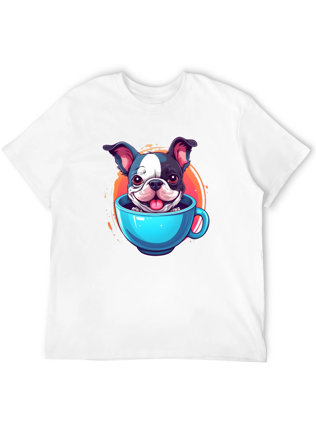 Cute Dog in a Cup Graphic Tee