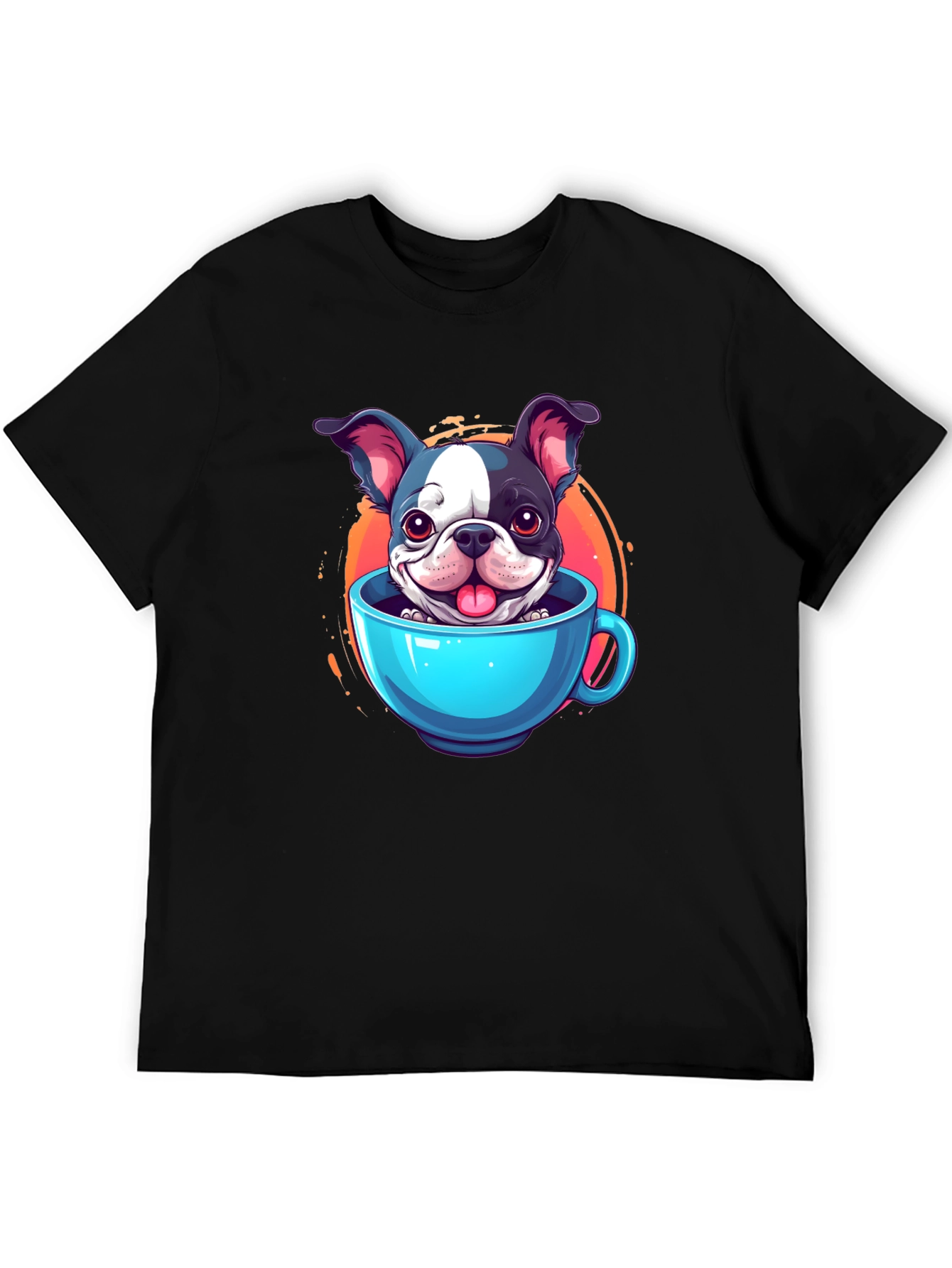 Cute Dog in a Cup Graphic Tee