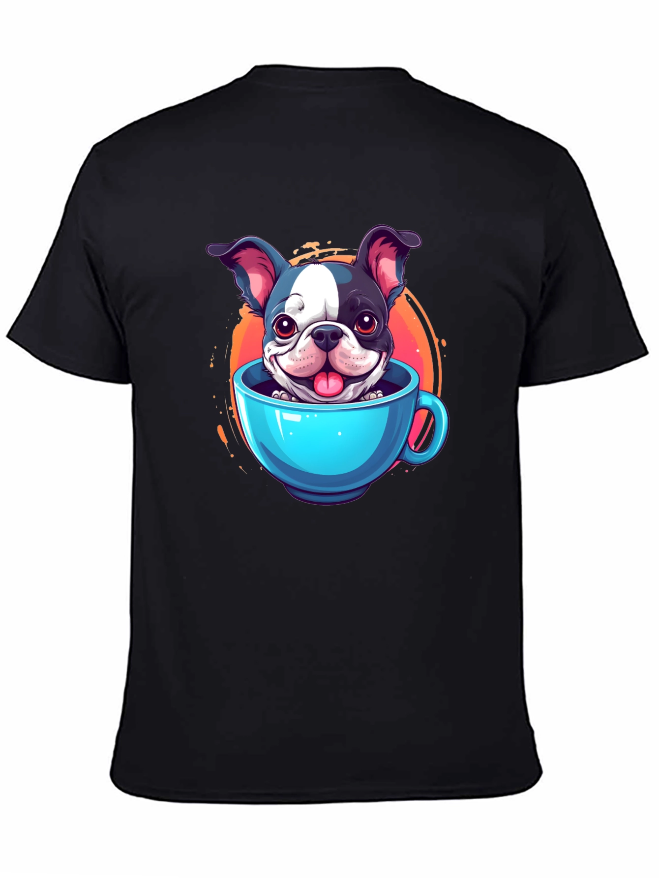 Cute Dog in a Cup Graphic Tee